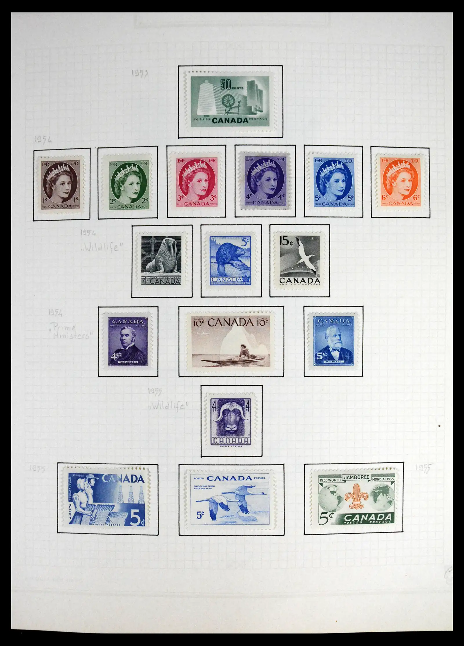 41550 0021 - Stamp collection 41550 Canada 1858-1972.
