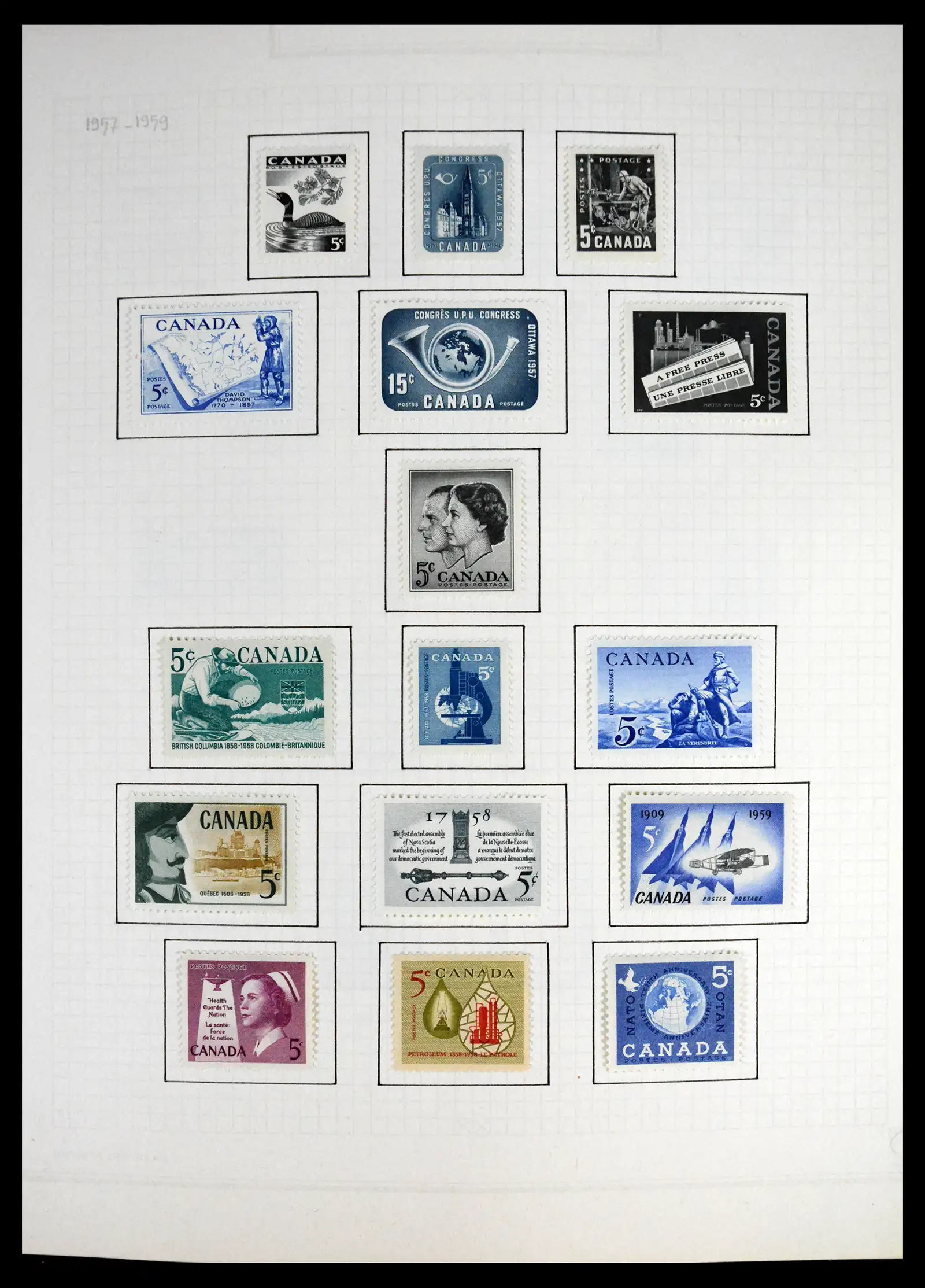 41550 0023 - Stamp collection 41550 Canada 1858-1972.