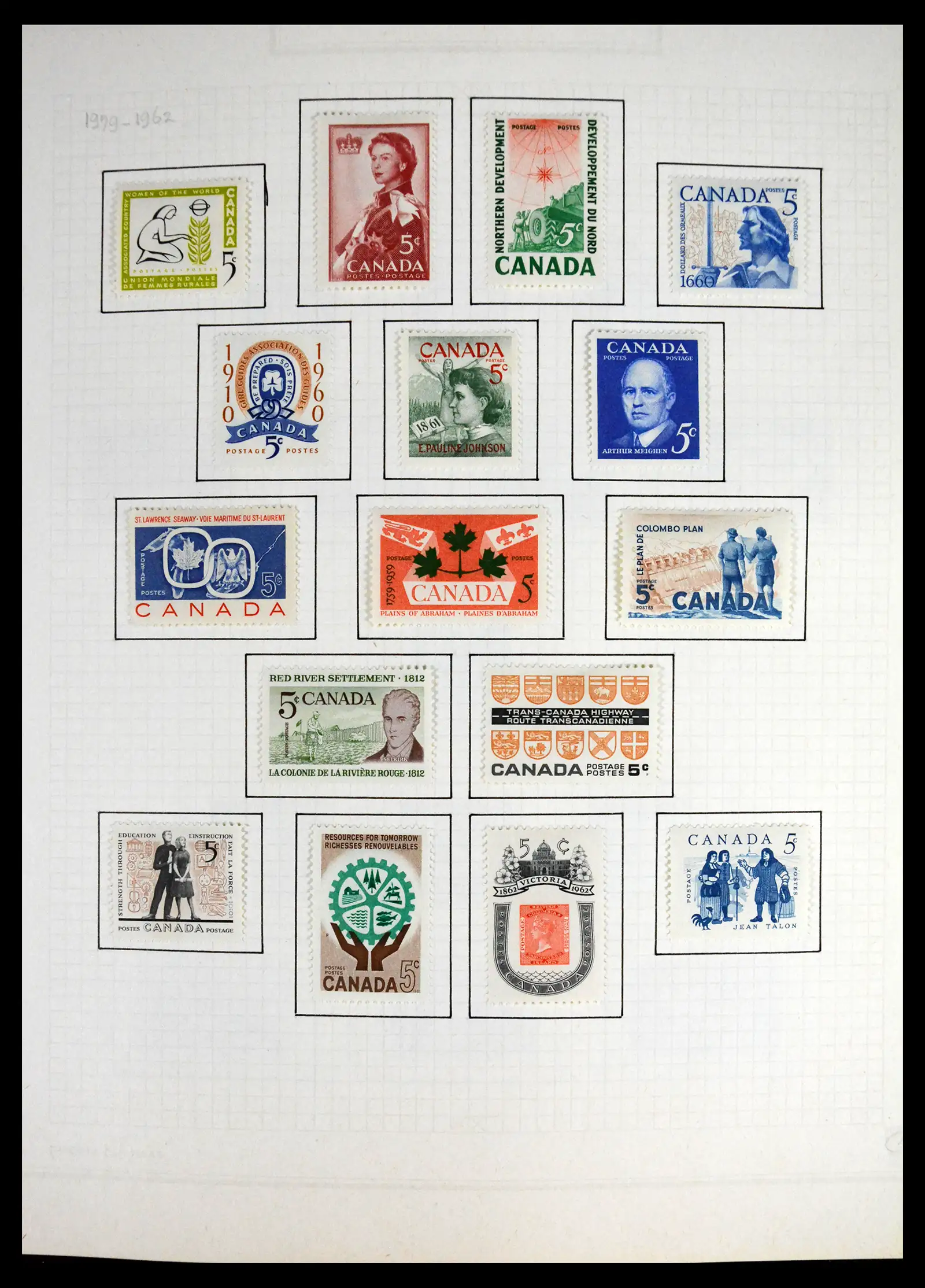 41550 0024 - Stamp collection 41550 Canada 1858-1972.