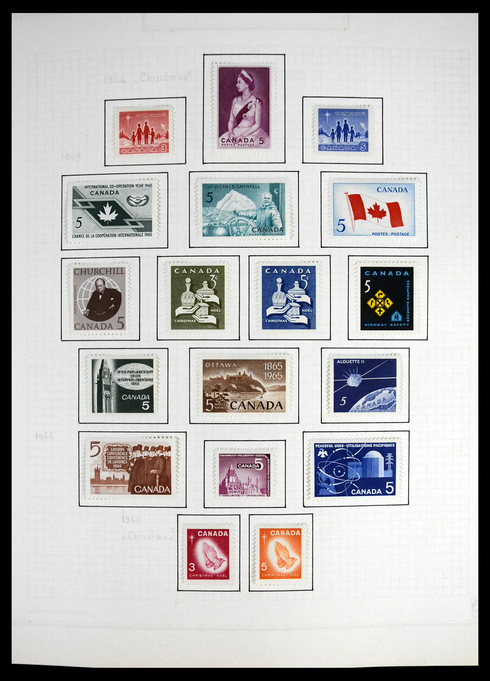 41550 0027 - Stamp collection 41550 Canada 1858-1972.