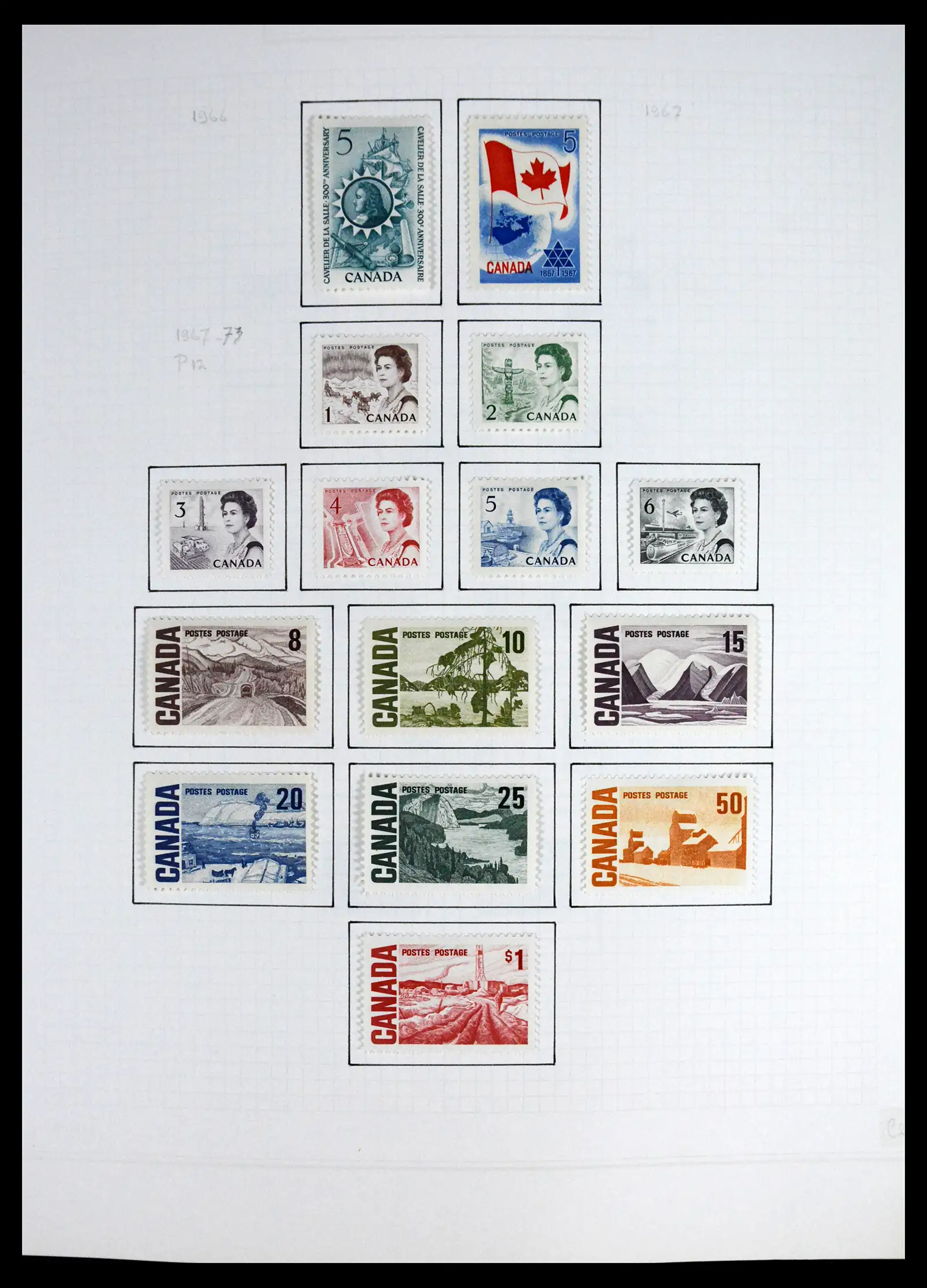 41550 0028 - Stamp collection 41550 Canada 1858-1972.