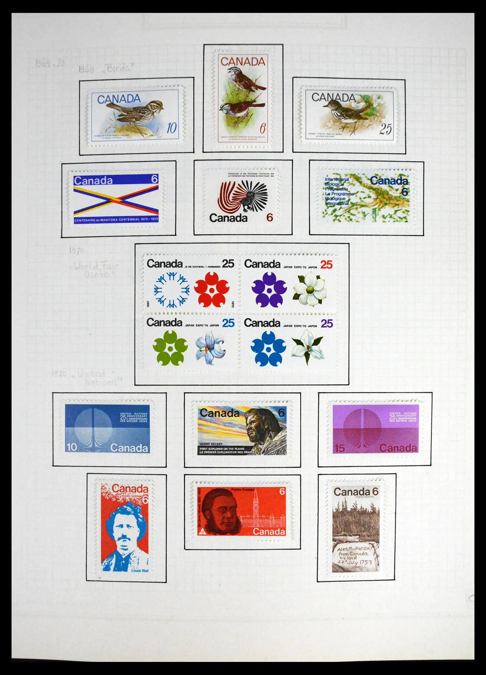 41550 0032 - Stamp collection 41550 Canada 1858-1972.