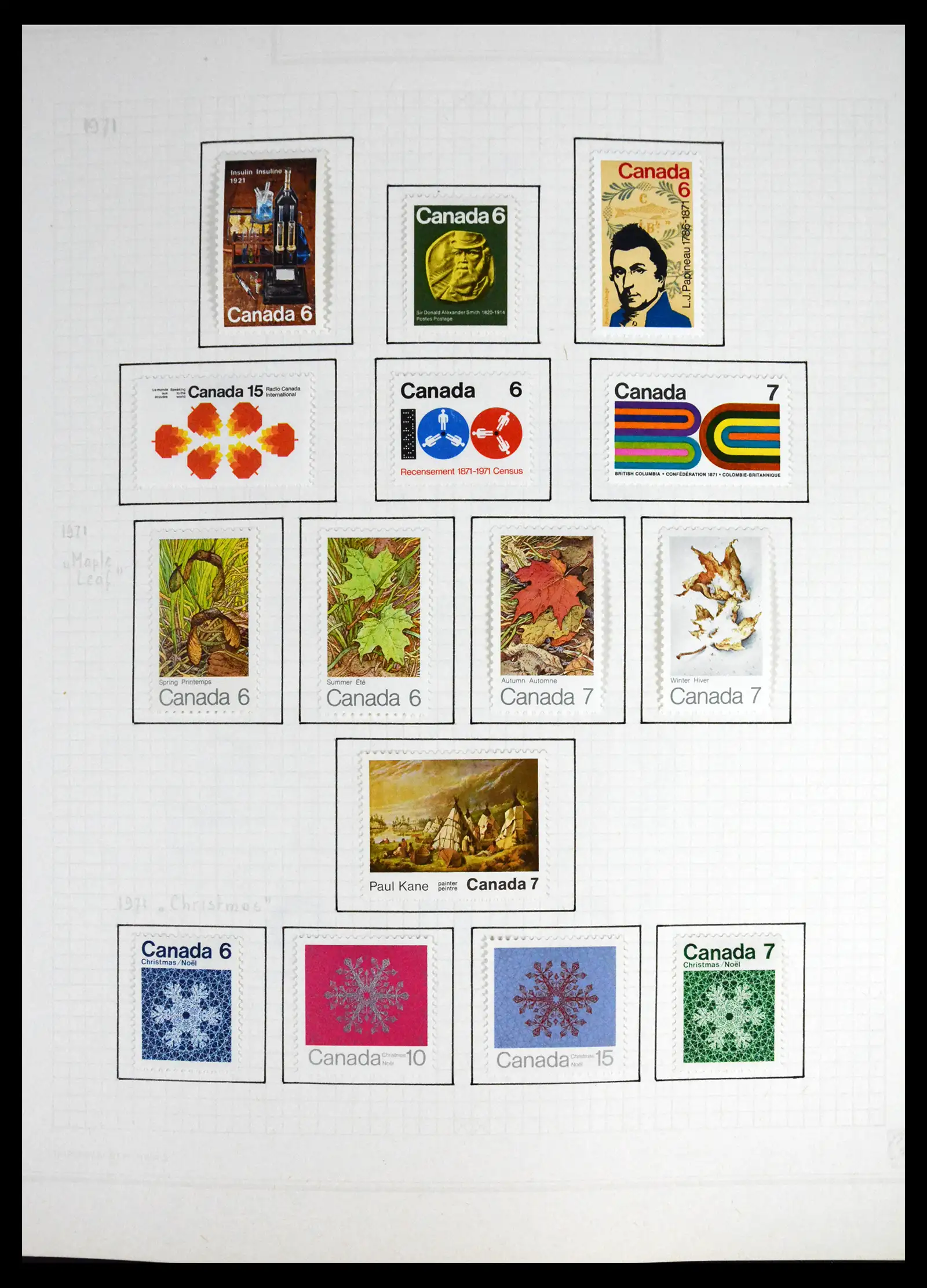 41550 0034 - Stamp collection 41550 Canada 1858-1972.