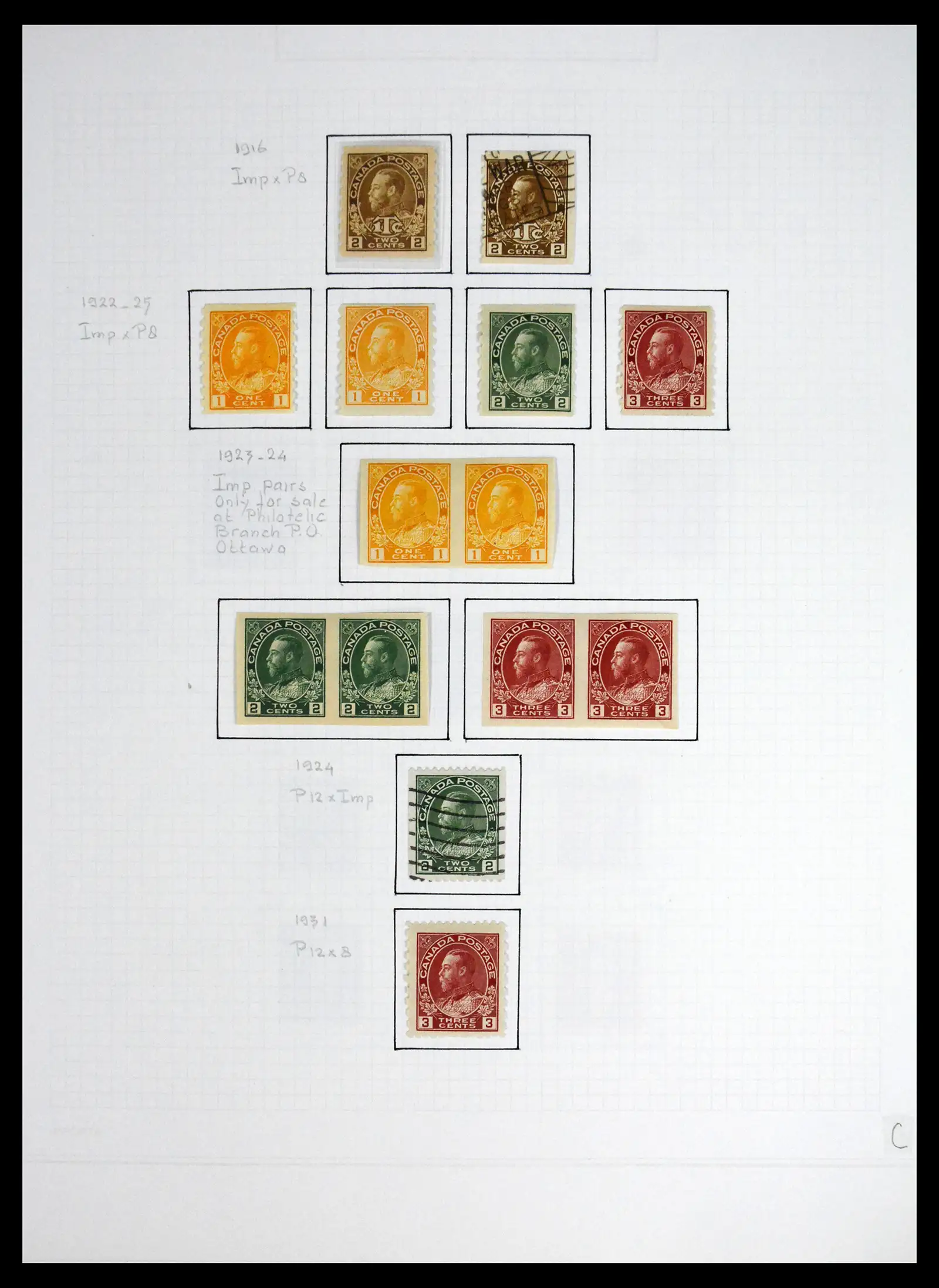 41550 0088 - Stamp collection 41550 Canada 1858-1972.