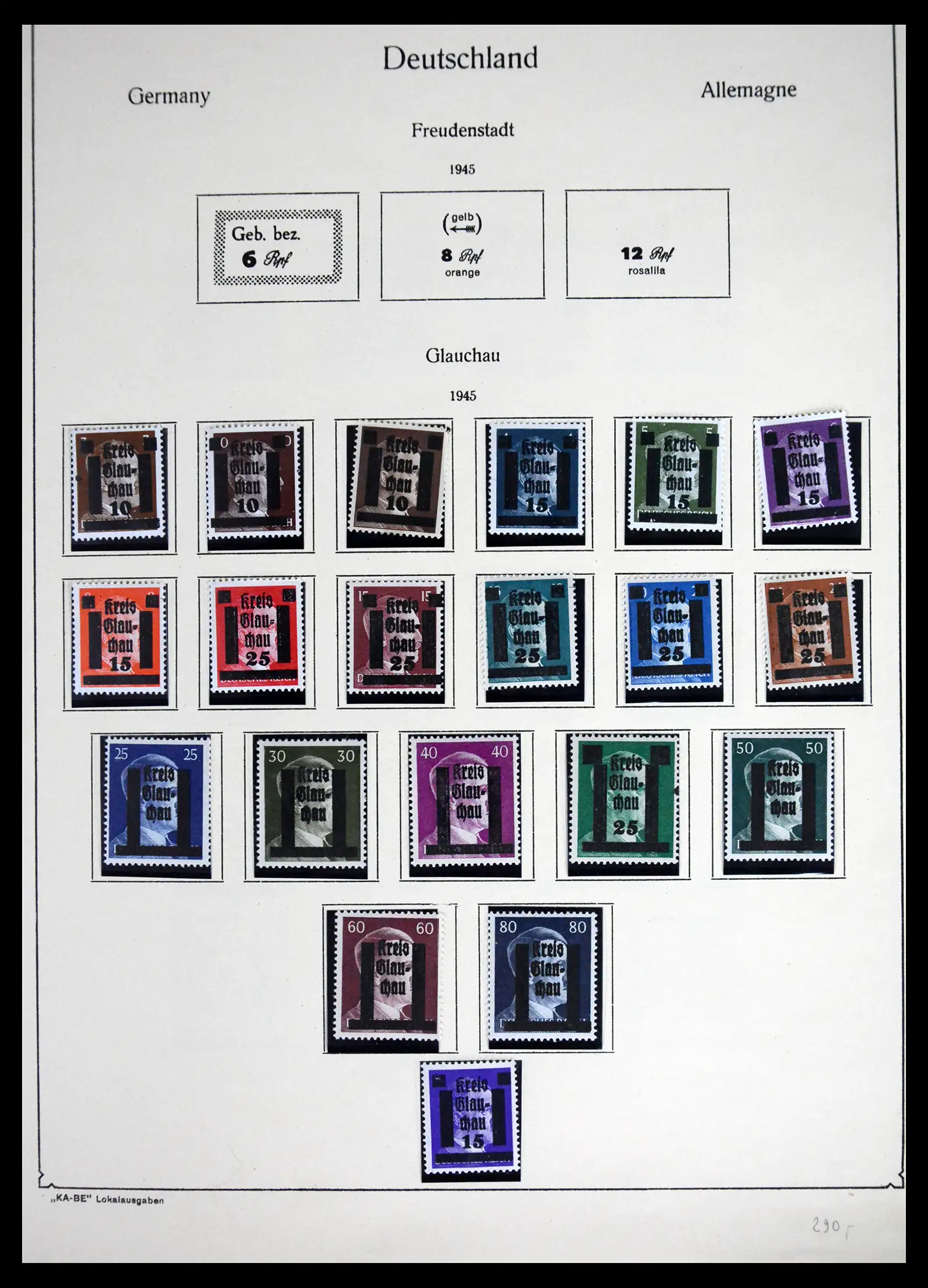 41553 0005 - Stamp collection 41553 Germany local issues 1945-1946.