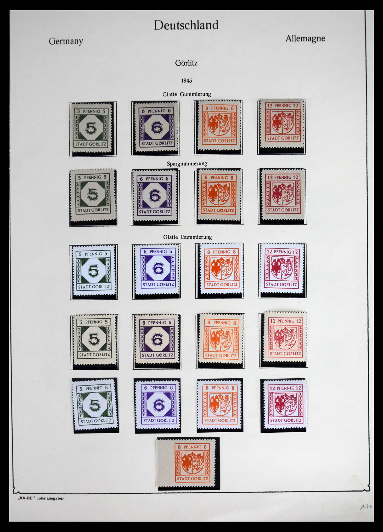 41553 0006 - Stamp collection 41553 Germany local issues 1945-1946.