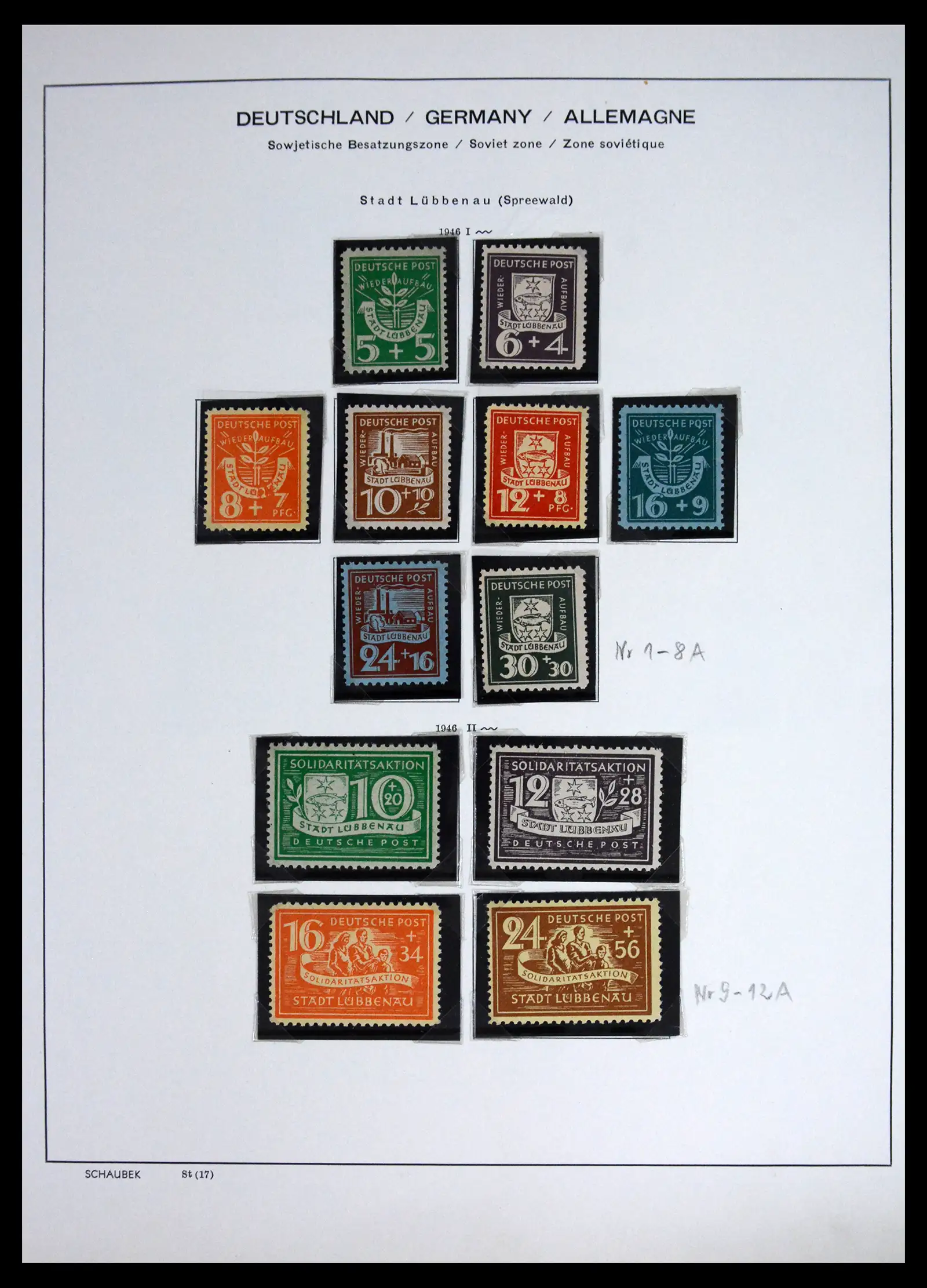 41553 0011 - Stamp collection 41553 Germany local issues 1945-1946.