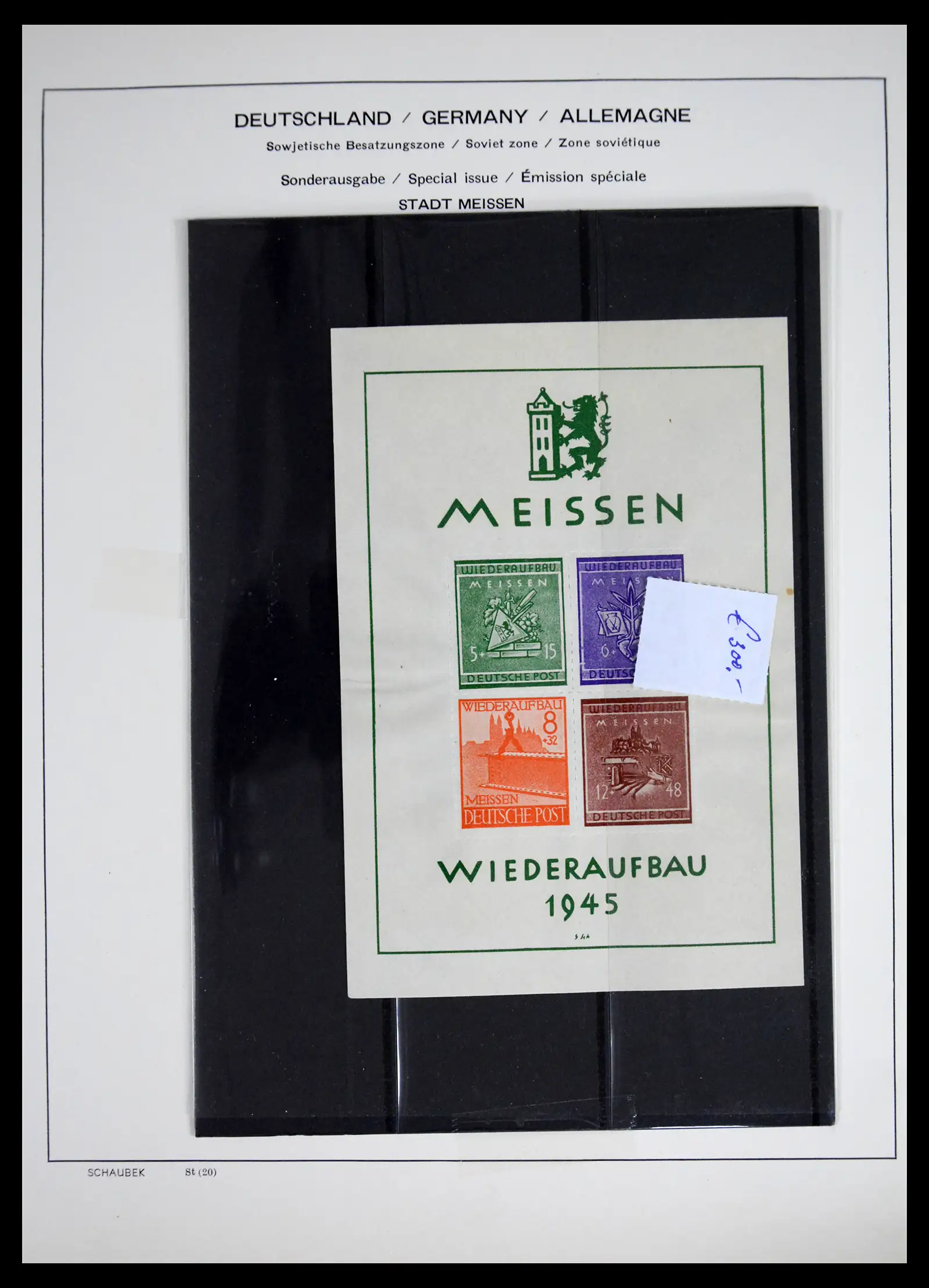 41553 0014 - Stamp collection 41553 Germany local issues 1945-1946.