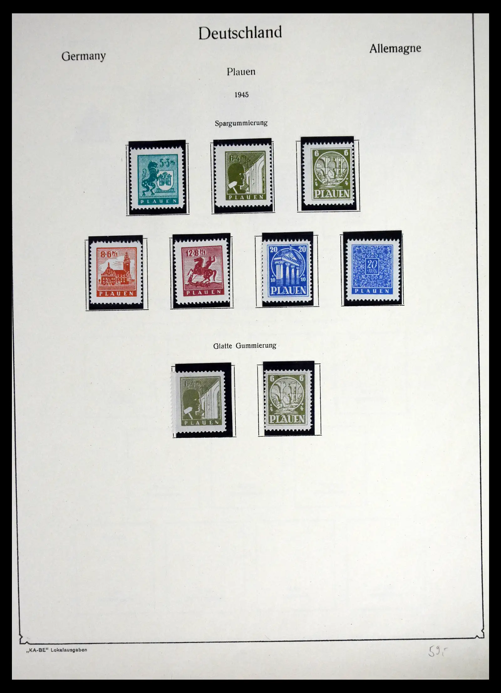 41553 0015 - Stamp collection 41553 Germany local issues 1945-1946.