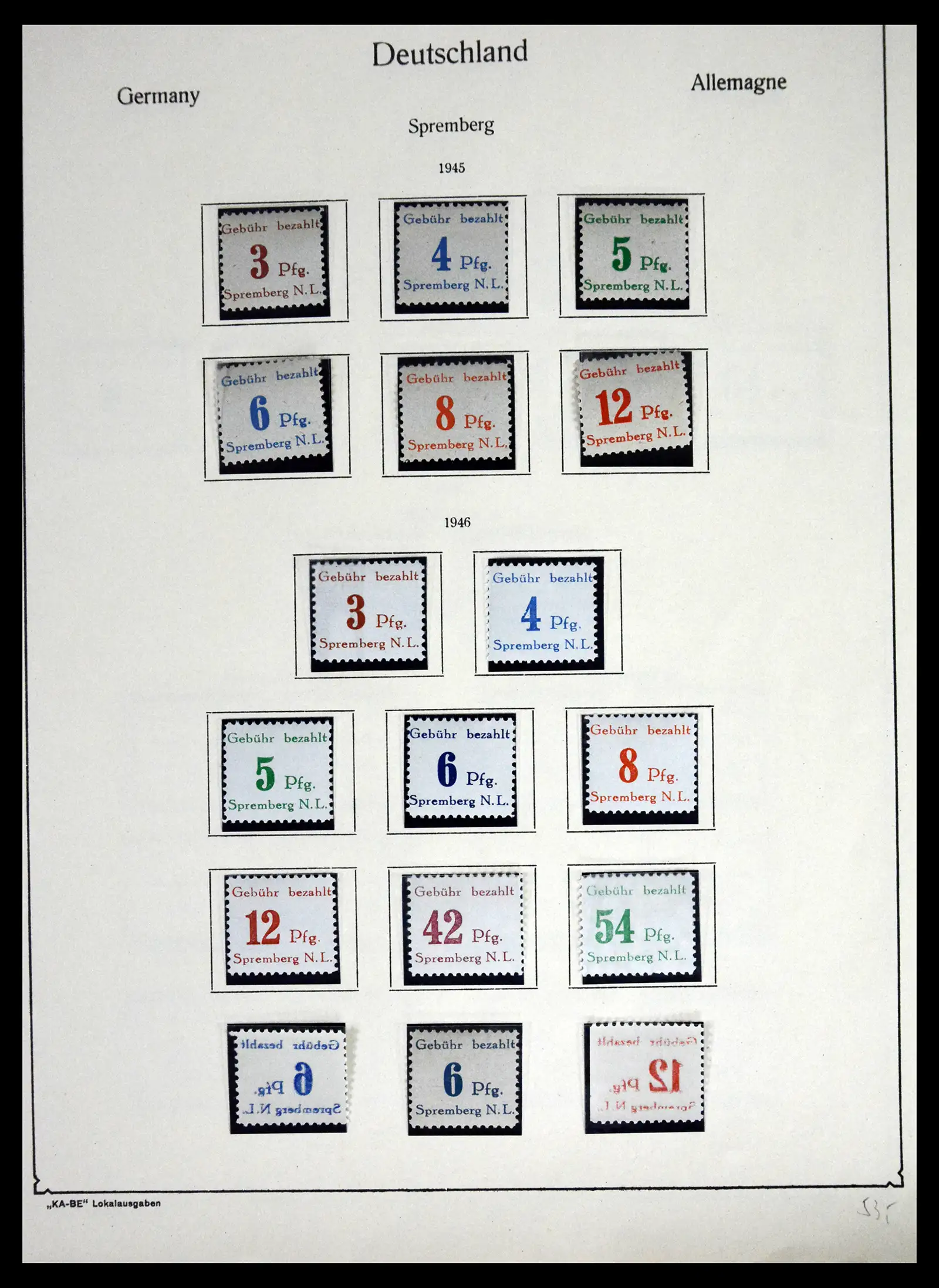 41553 0021 - Postzegelverzameling 41553 Duitsland lokaalzegels 1945-1946.