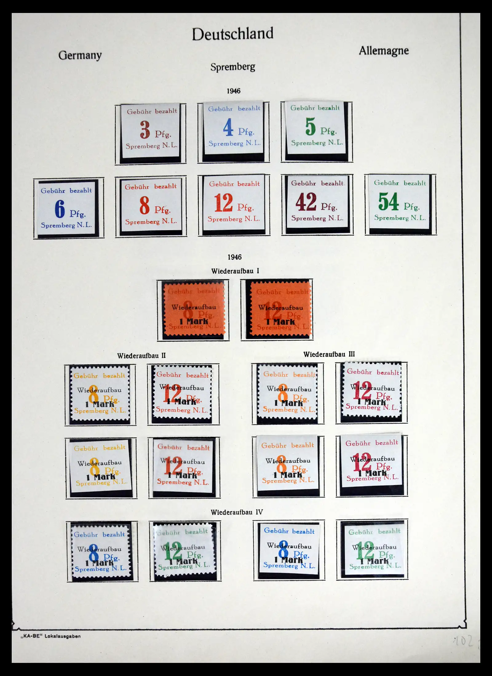 41553 0022 - Postzegelverzameling 41553 Duitsland lokaalzegels 1945-1946.