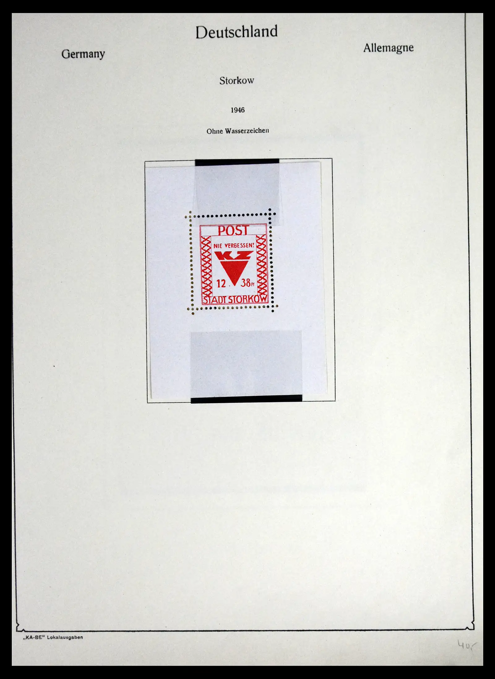 41553 0024 - Postzegelverzameling 41553 Duitsland lokaalzegels 1945-1946.