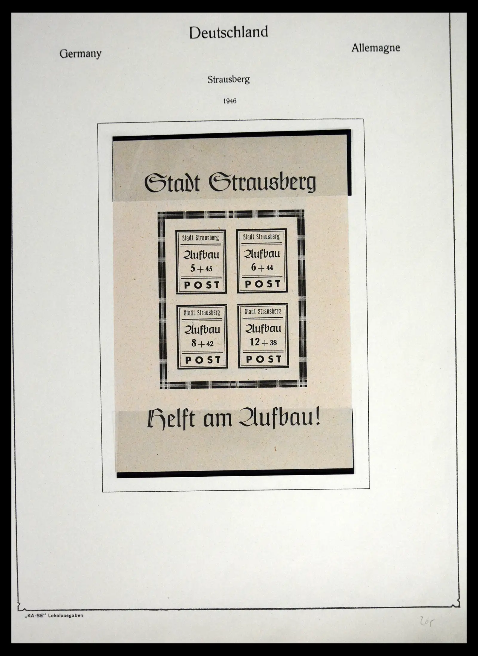 41553 0025 - Postzegelverzameling 41553 Duitsland lokaalzegels 1945-1946.