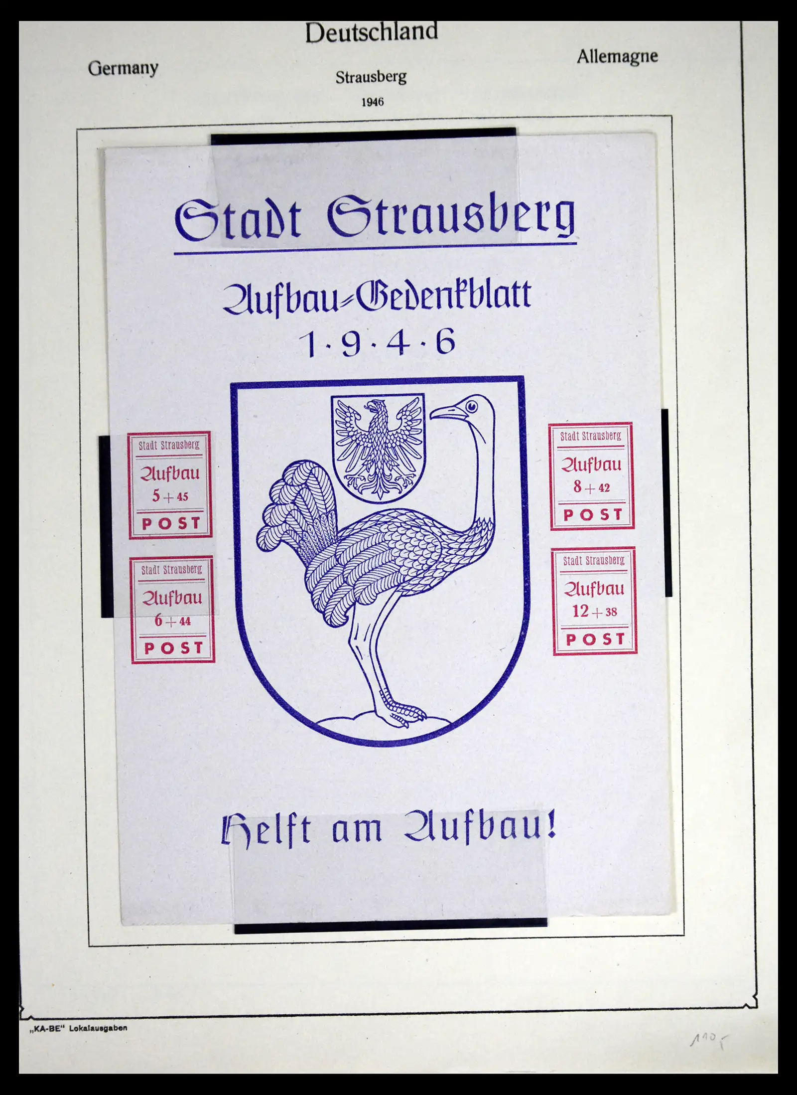 41553 0027 - Postzegelverzameling 41553 Duitsland lokaalzegels 1945-1946.