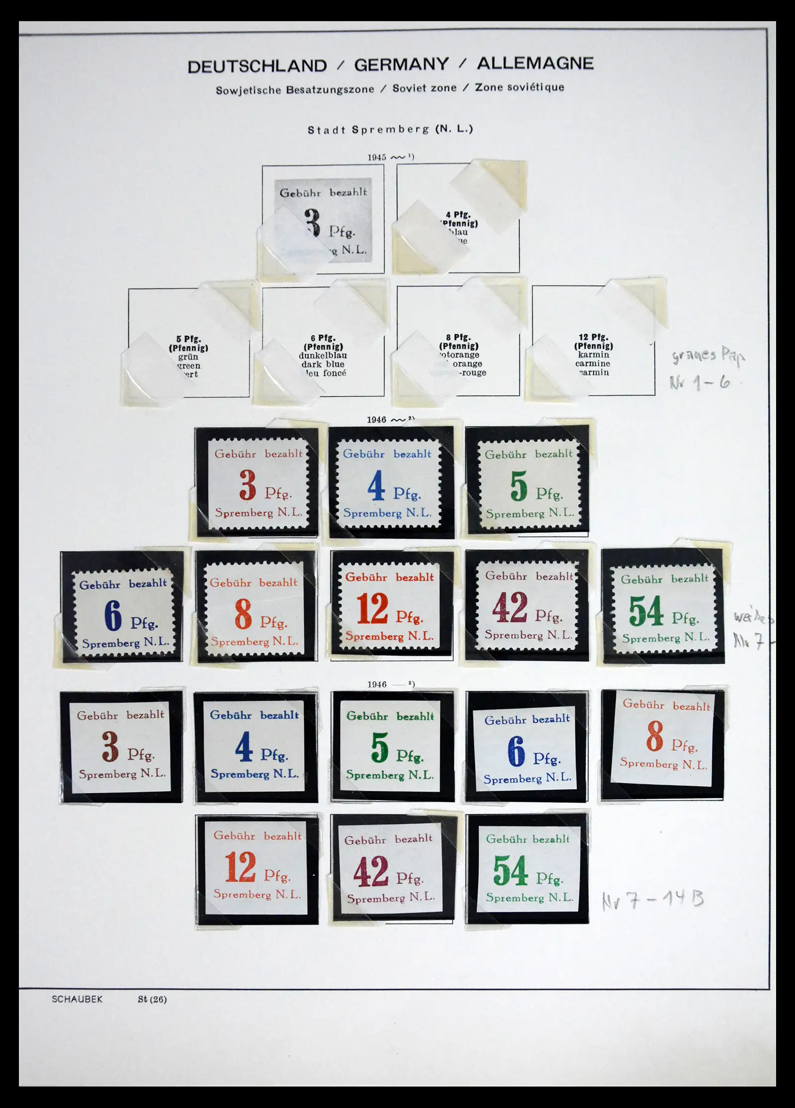 41553 0029 - Postzegelverzameling 41553 Duitsland lokaalzegels 1945-1946.