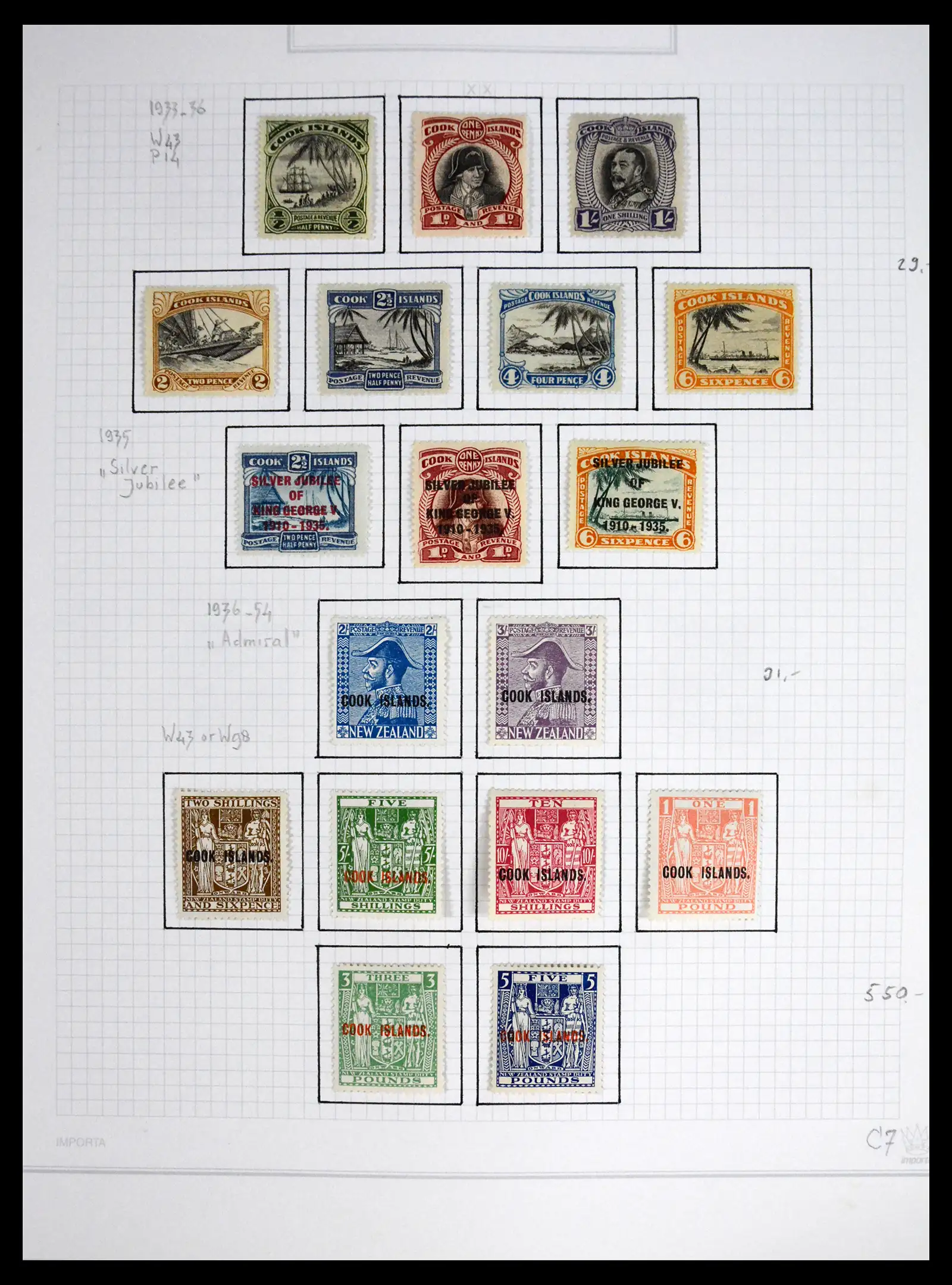 41555 0007 - Stamp collection 41555 British Commonwealth 1892-1958.