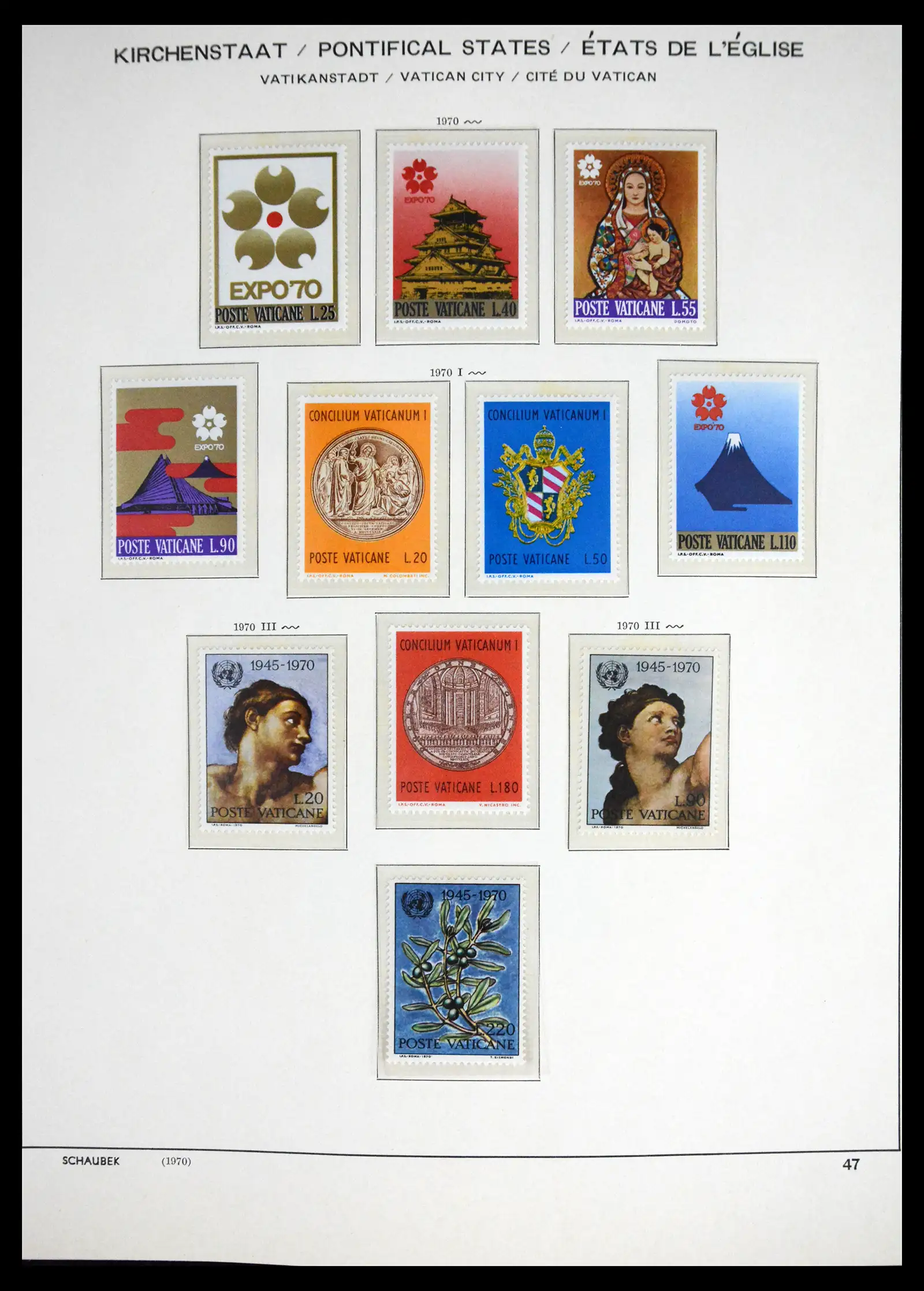 41556 0045 - Stamp collection 41556 Vatican complete 1929-1983.