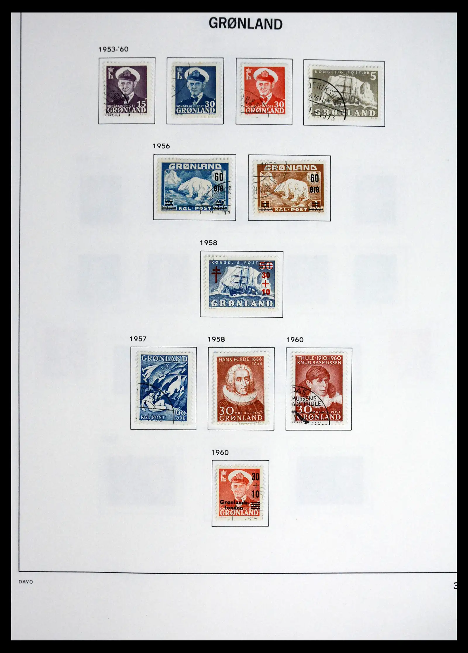 41558 0003 - Stamp collection 41558 Greenland 1938-1998.