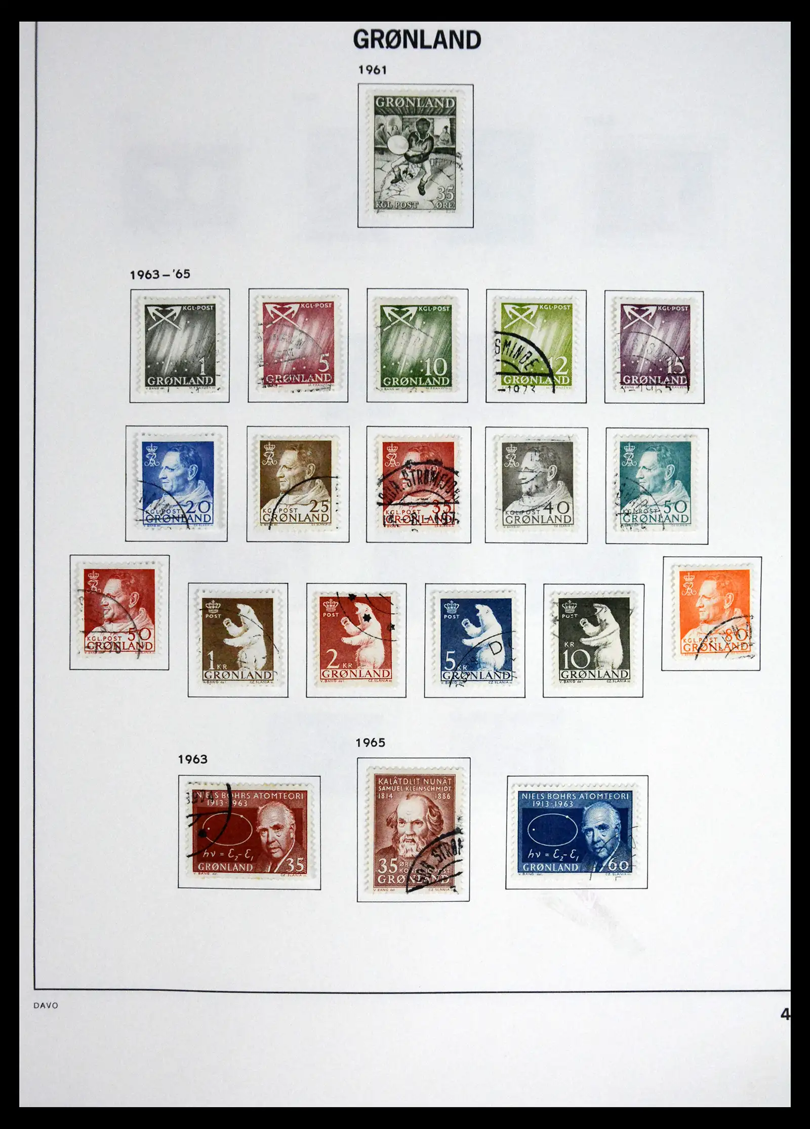41558 0004 - Stamp collection 41558 Greenland 1938-1998.