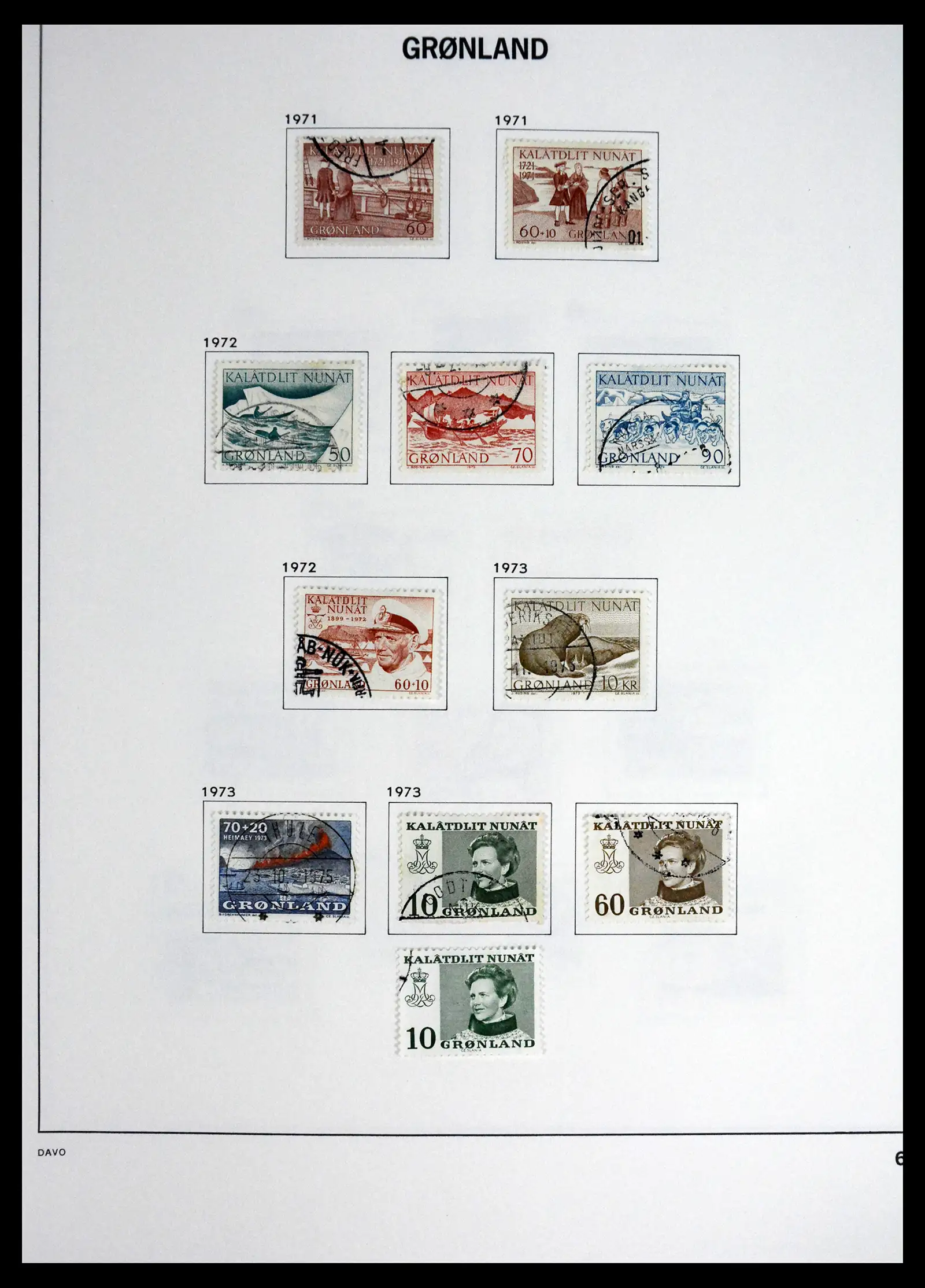 41558 0006 - Stamp collection 41558 Greenland 1938-1998.