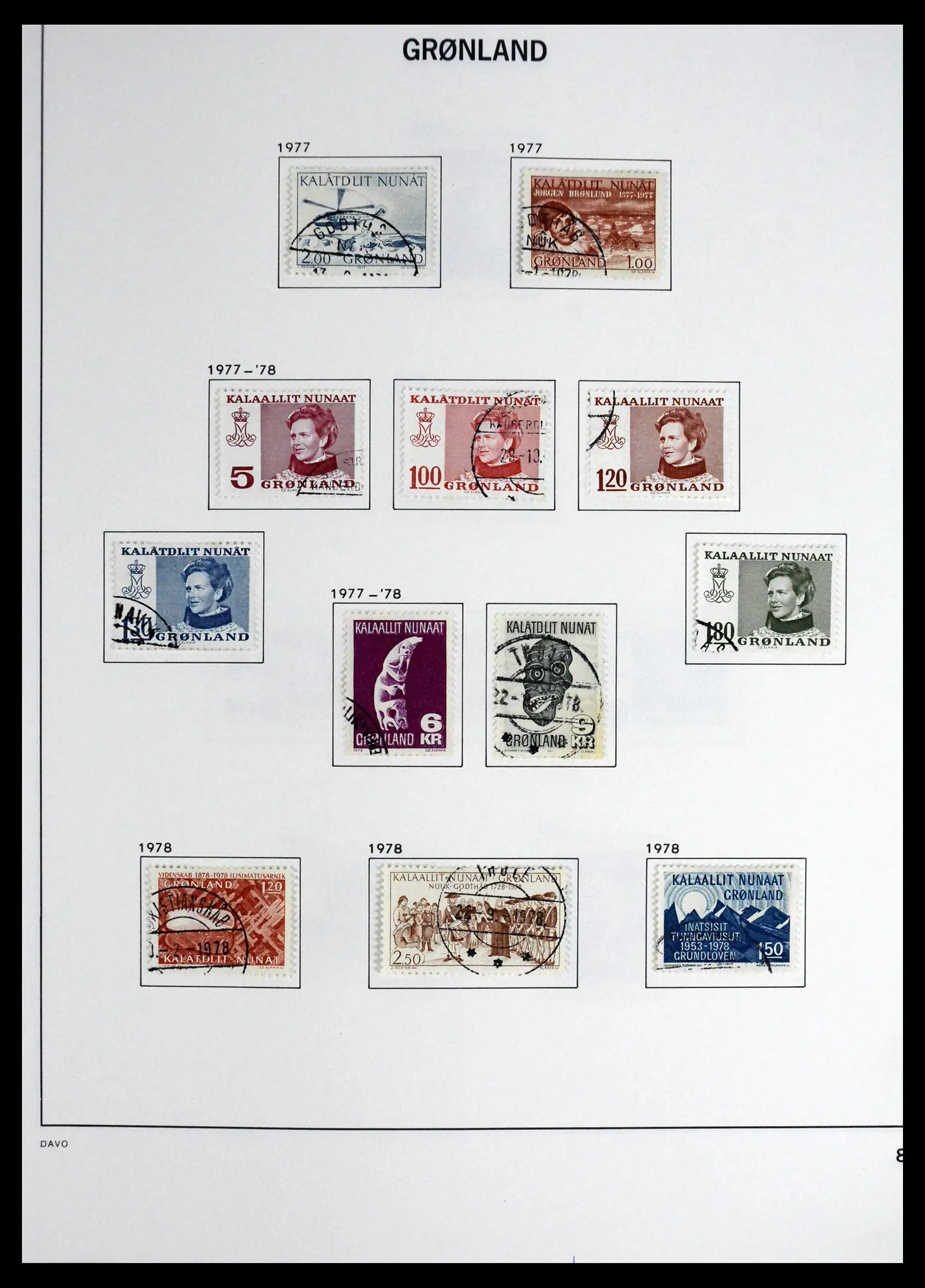 41558 0008 - Stamp collection 41558 Greenland 1938-1998.
