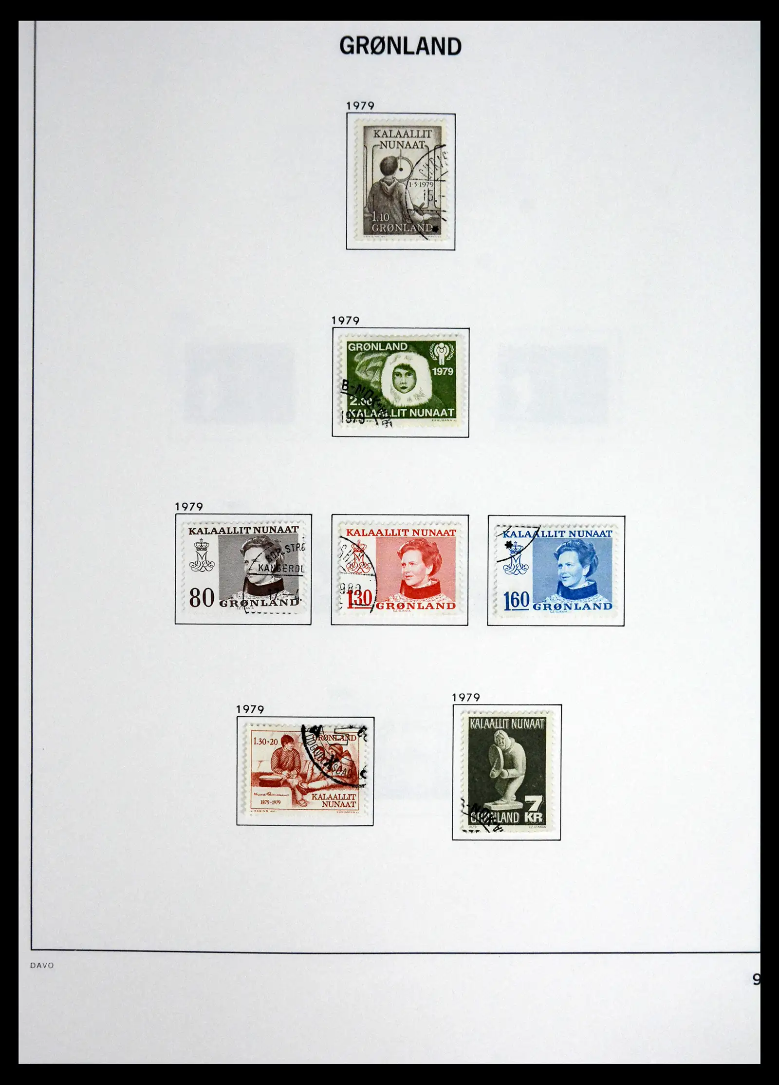 41558 0009 - Stamp collection 41558 Greenland 1938-1998.