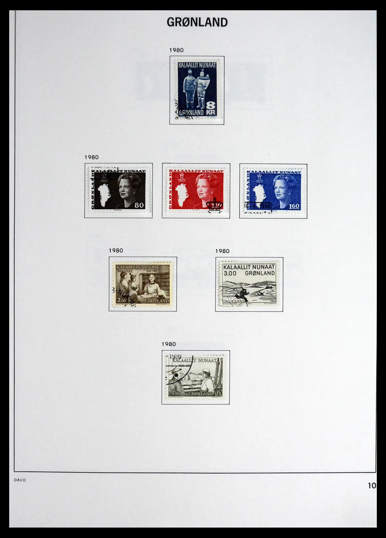 41558 0010 - Stamp collection 41558 Greenland 1938-1998.