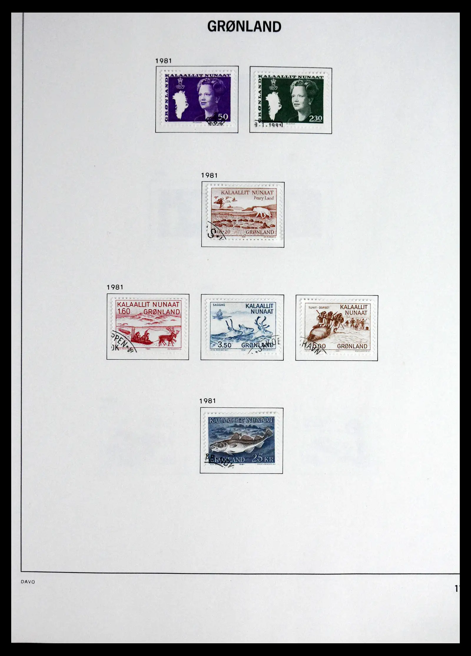 41558 0011 - Stamp collection 41558 Greenland 1938-1998.