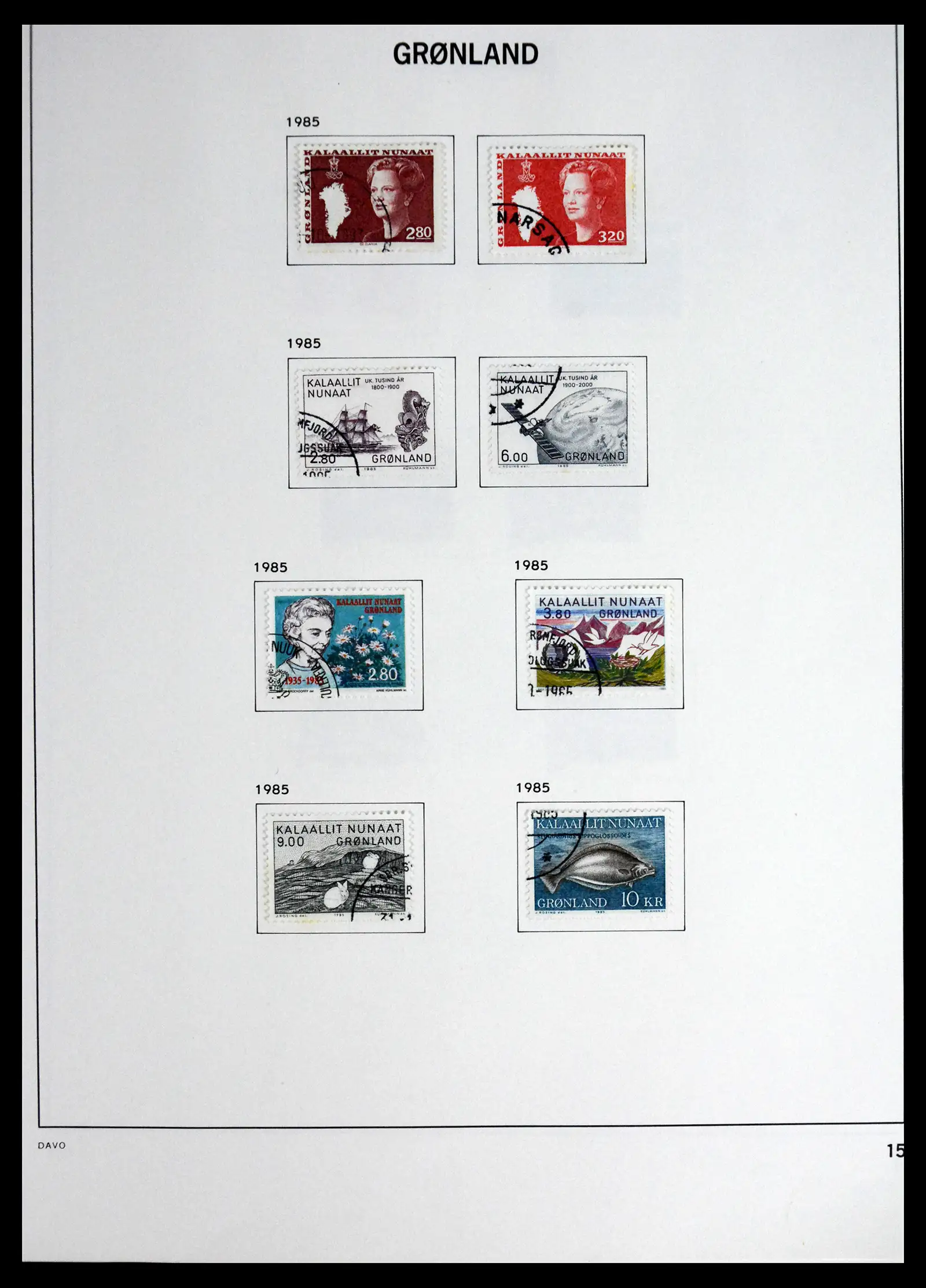 41558 0015 - Stamp collection 41558 Greenland 1938-1998.