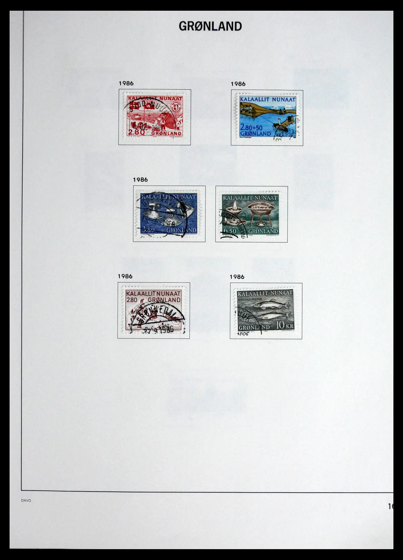 41558 0016 - Stamp collection 41558 Greenland 1938-1998.