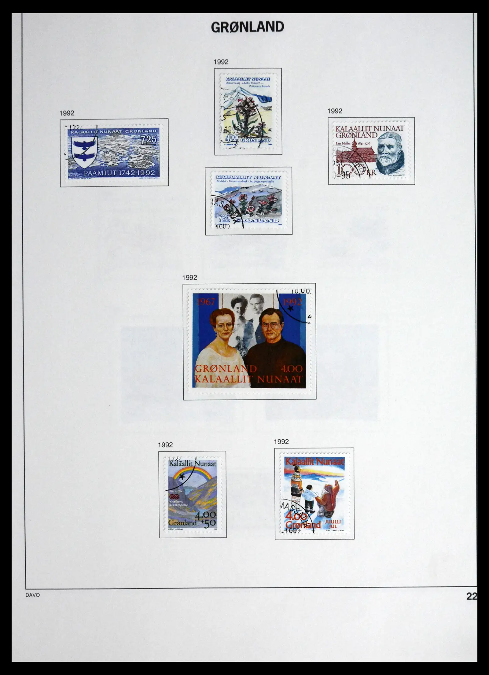 41558 0022 - Stamp collection 41558 Greenland 1938-1998.