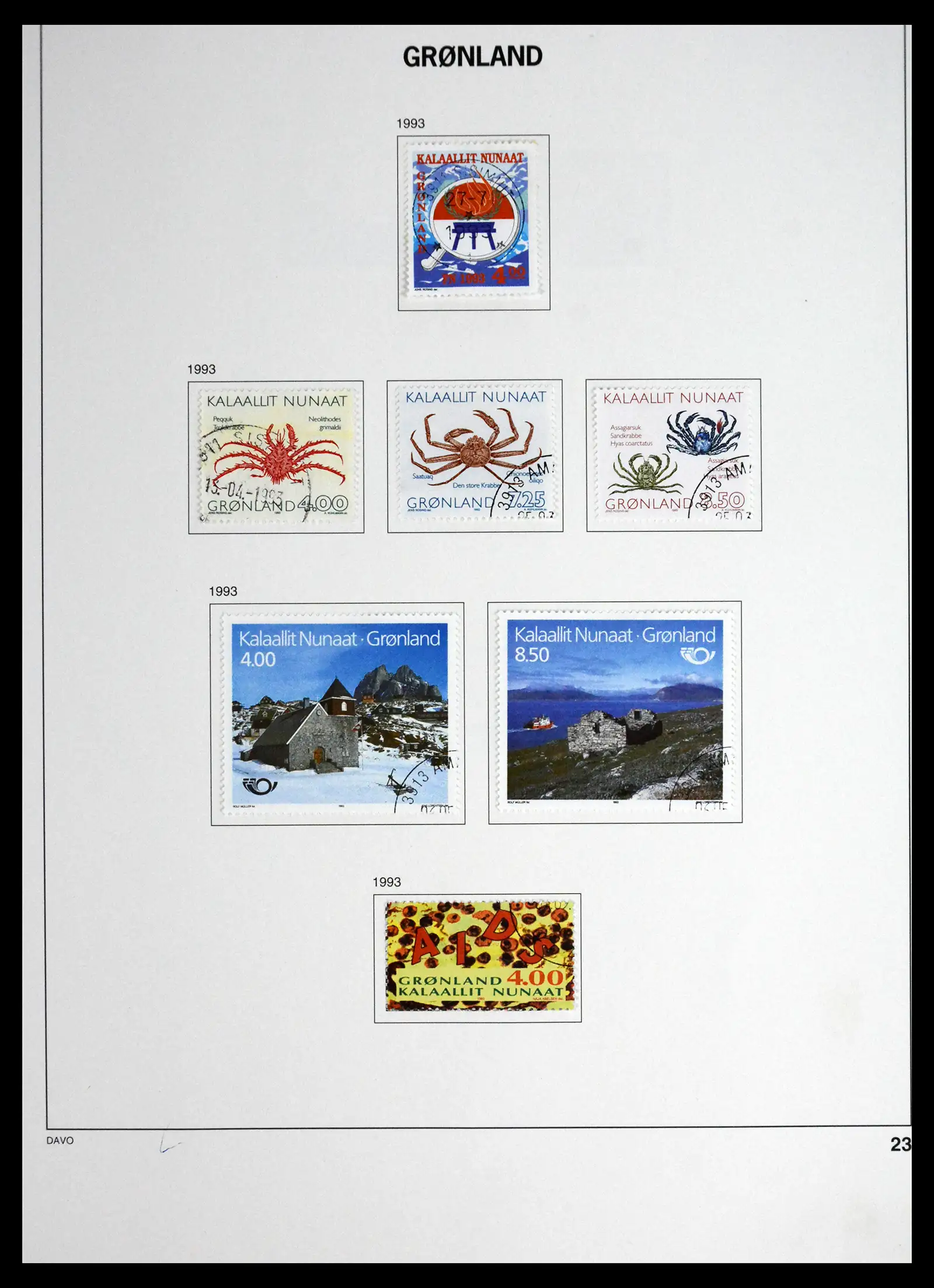 41558 0023 - Stamp collection 41558 Greenland 1938-1998.