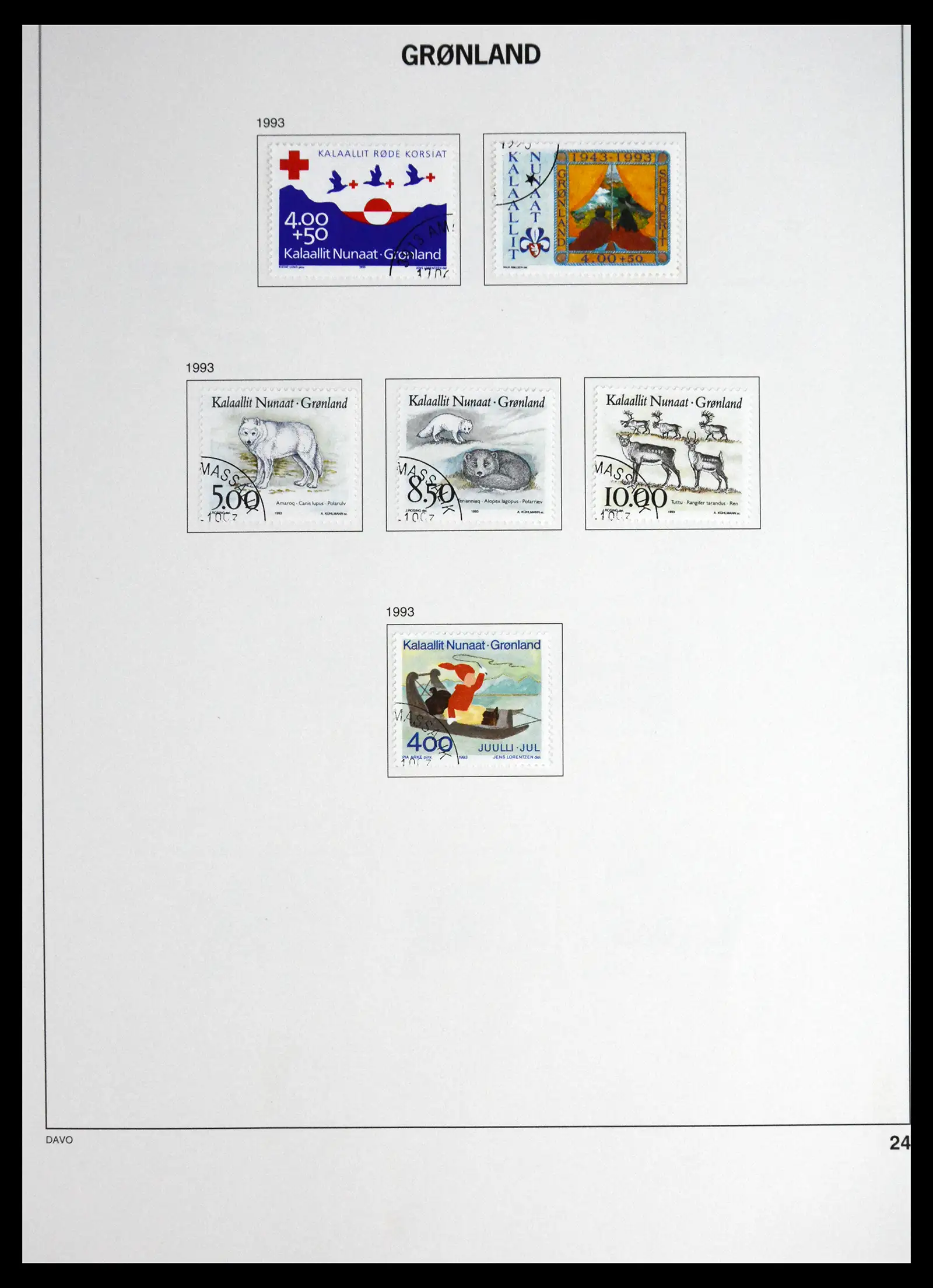 41558 0024 - Stamp collection 41558 Greenland 1938-1998.