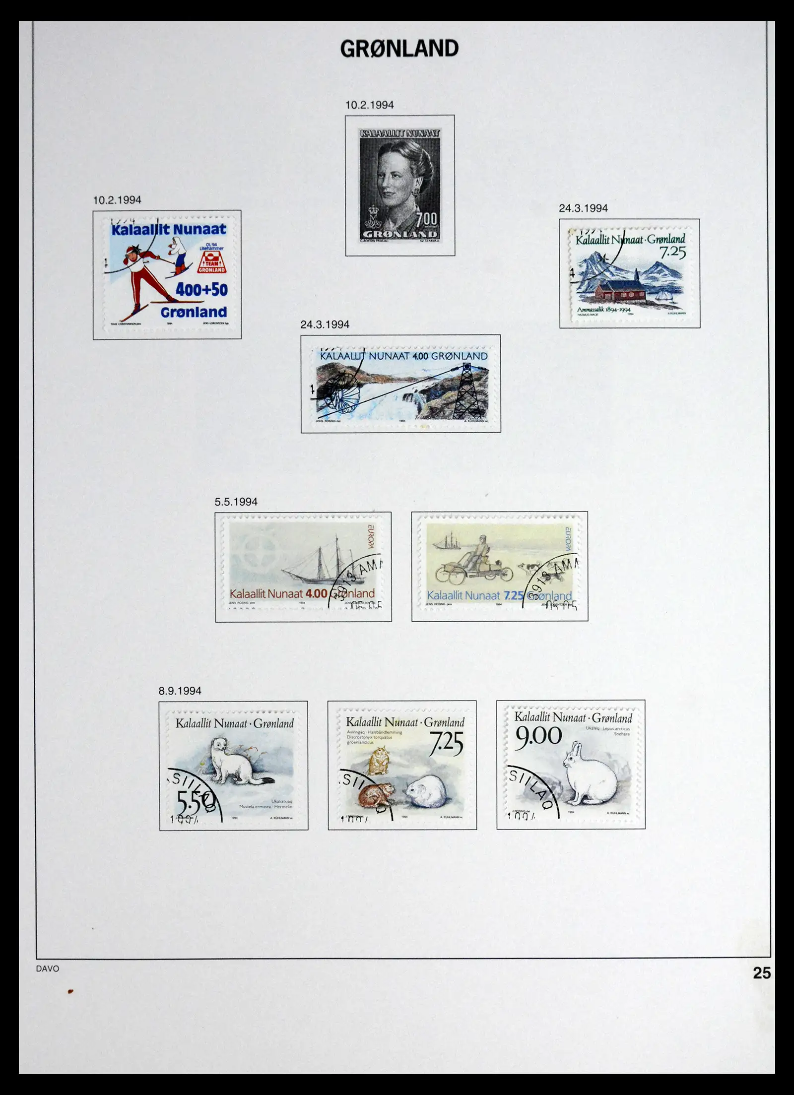 41558 0025 - Stamp collection 41558 Greenland 1938-1998.