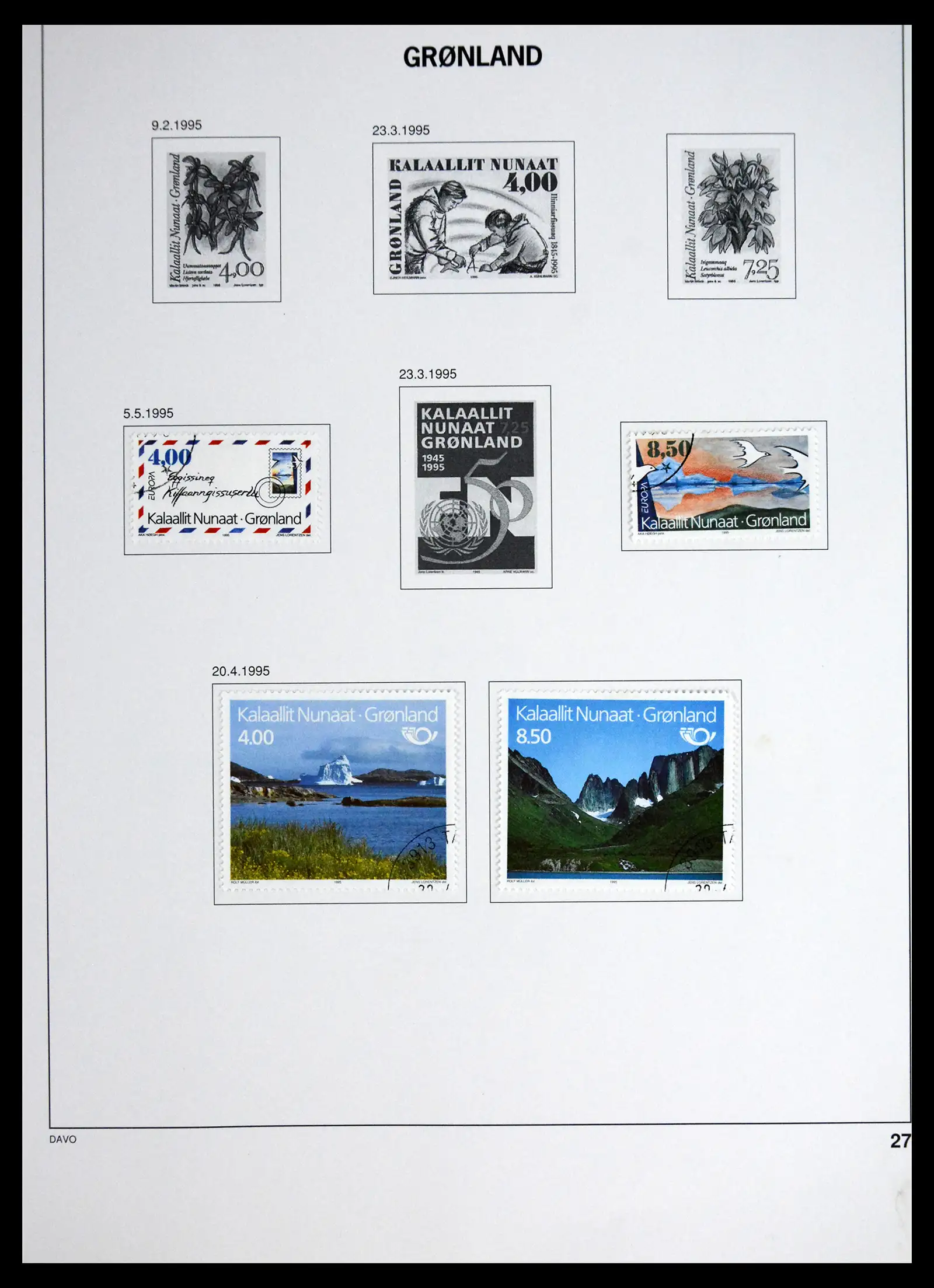 41558 0027 - Stamp collection 41558 Greenland 1938-1998.