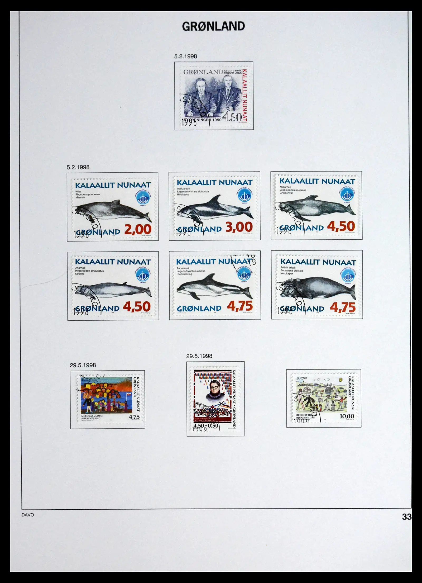 41558 0033 - Stamp collection 41558 Greenland 1938-1998.