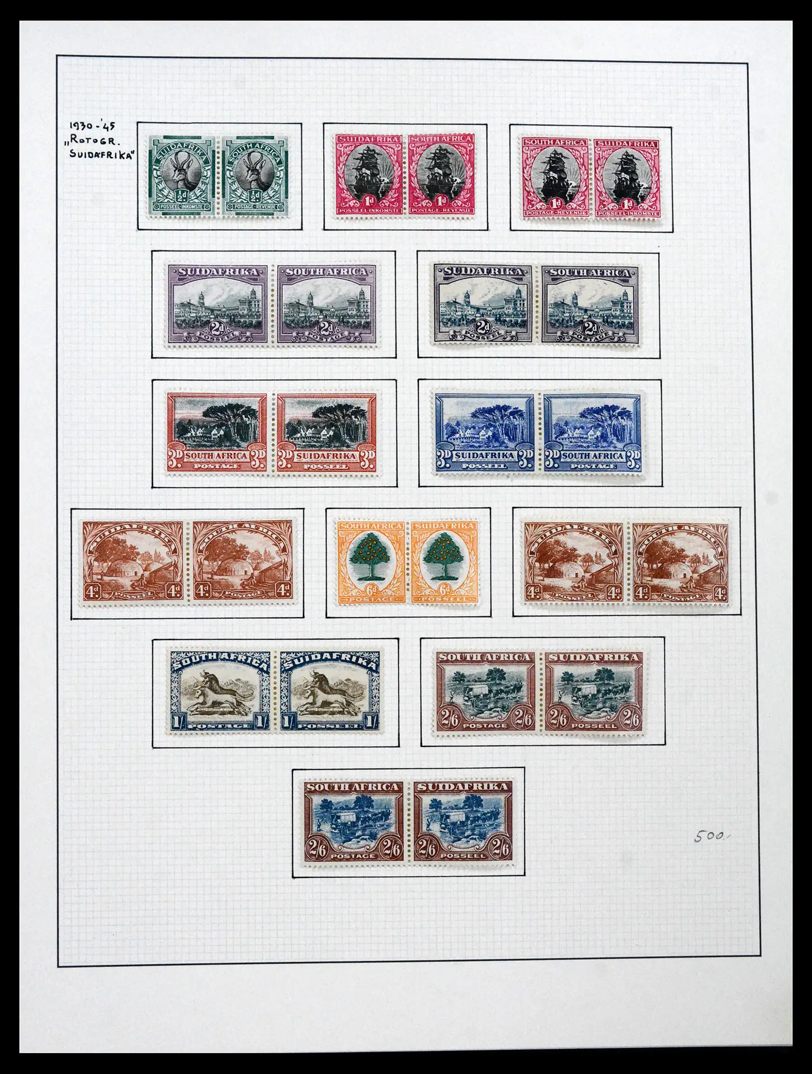 41559 0004 - Stamp collection 41559 South Africa / South West Africa 1913-1961.
