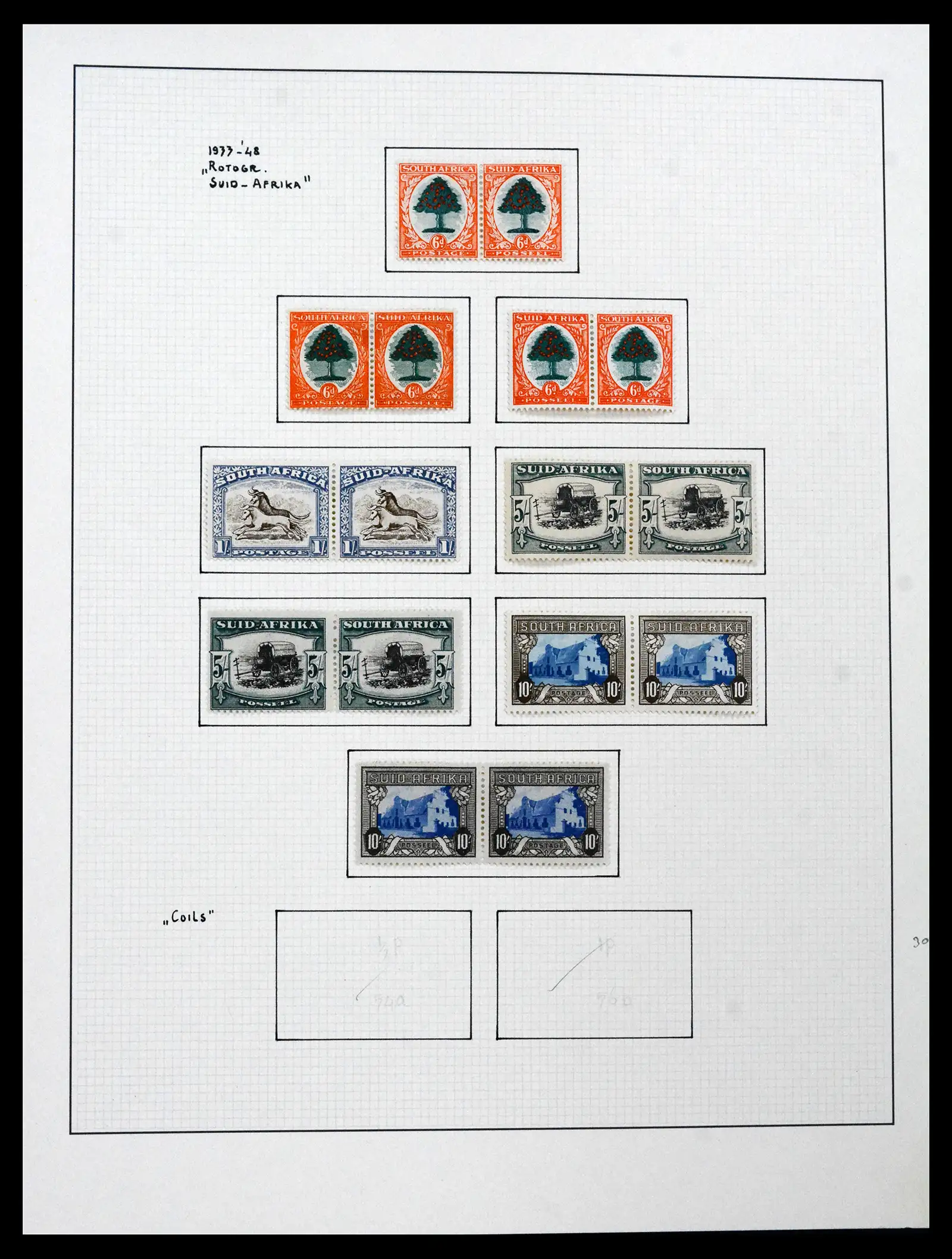 41559 0006 - Stamp collection 41559 South Africa / South West Africa 1913-1961.