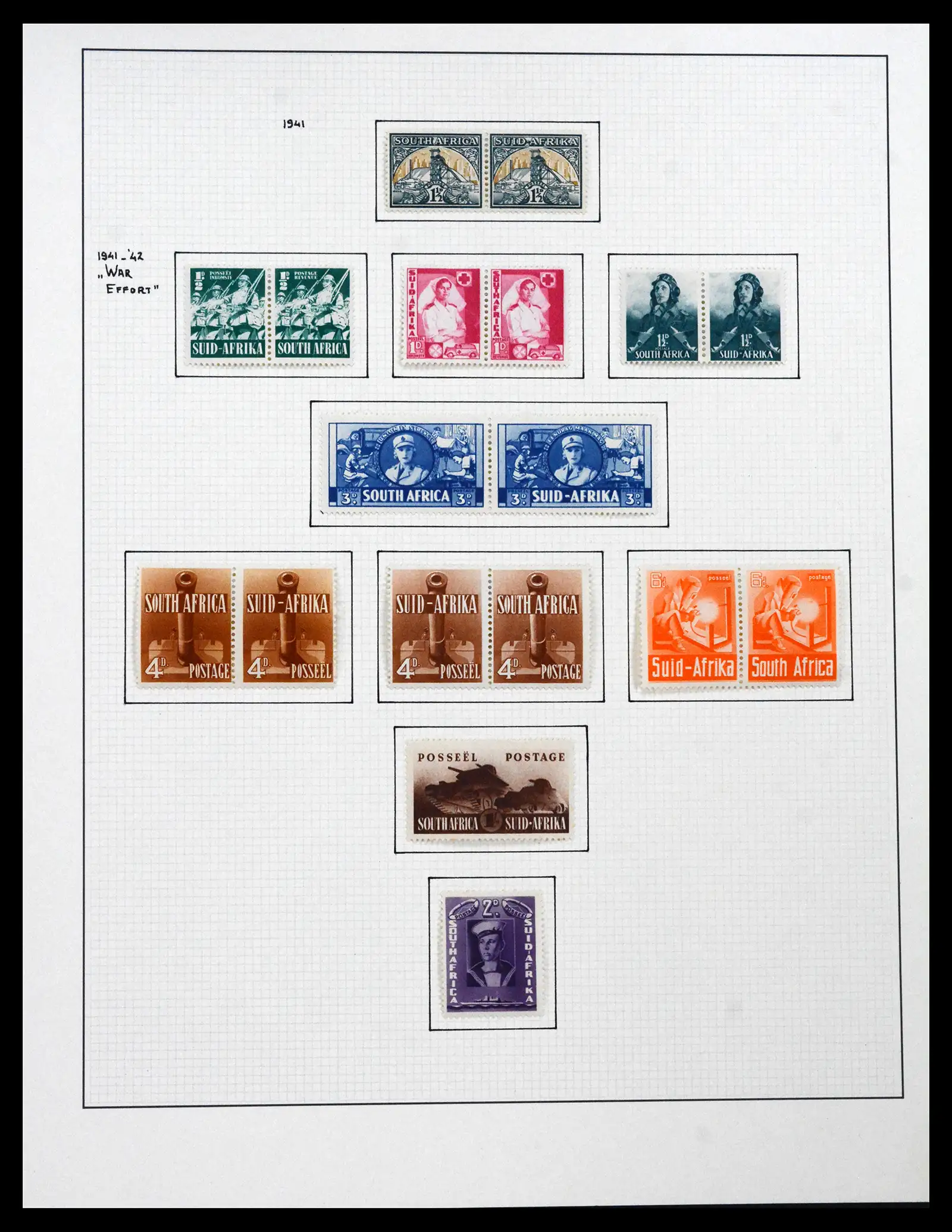 41559 0012 - Stamp collection 41559 South Africa / South West Africa 1913-1961.
