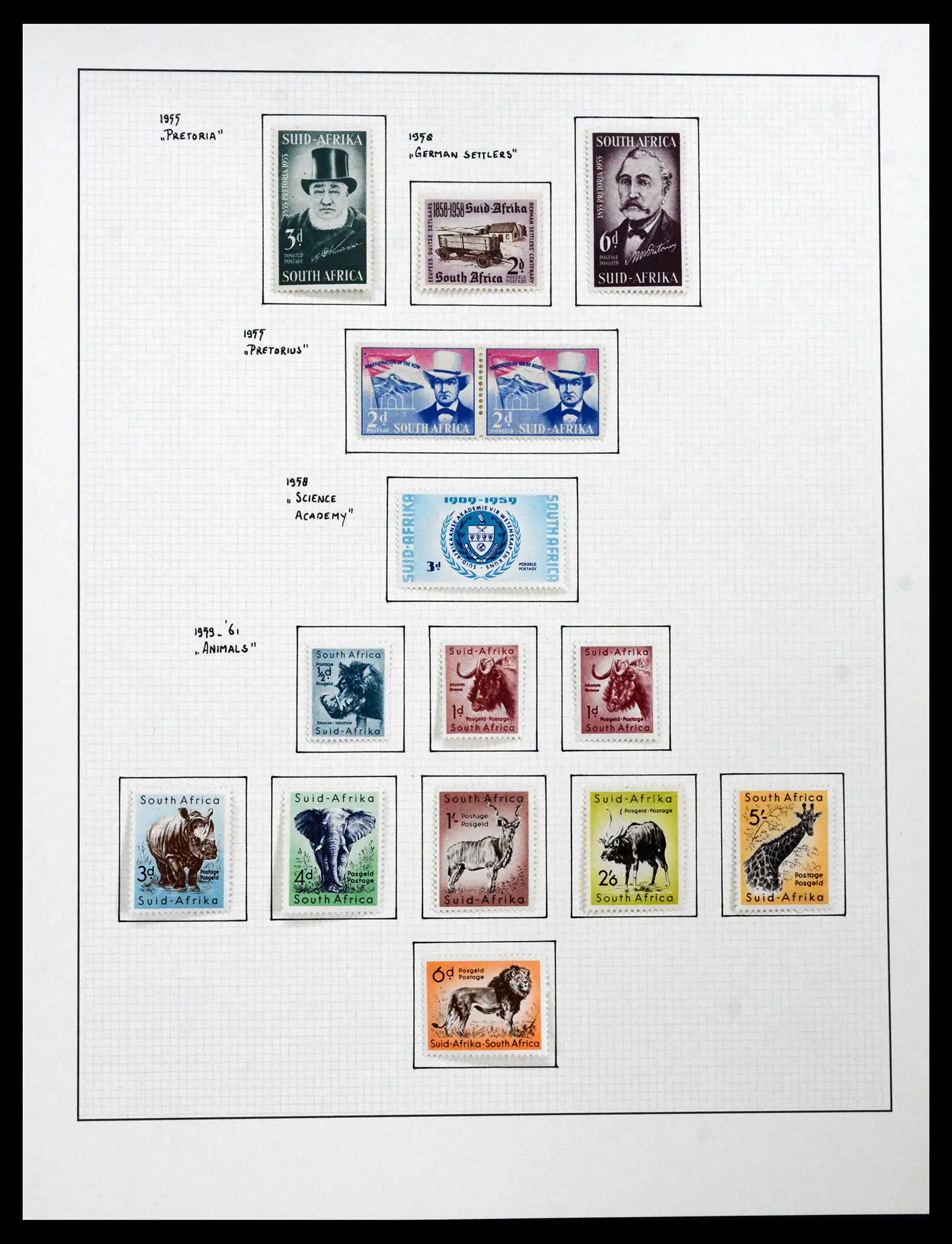 41559 0019 - Stamp collection 41559 South Africa / South West Africa 1913-1961.