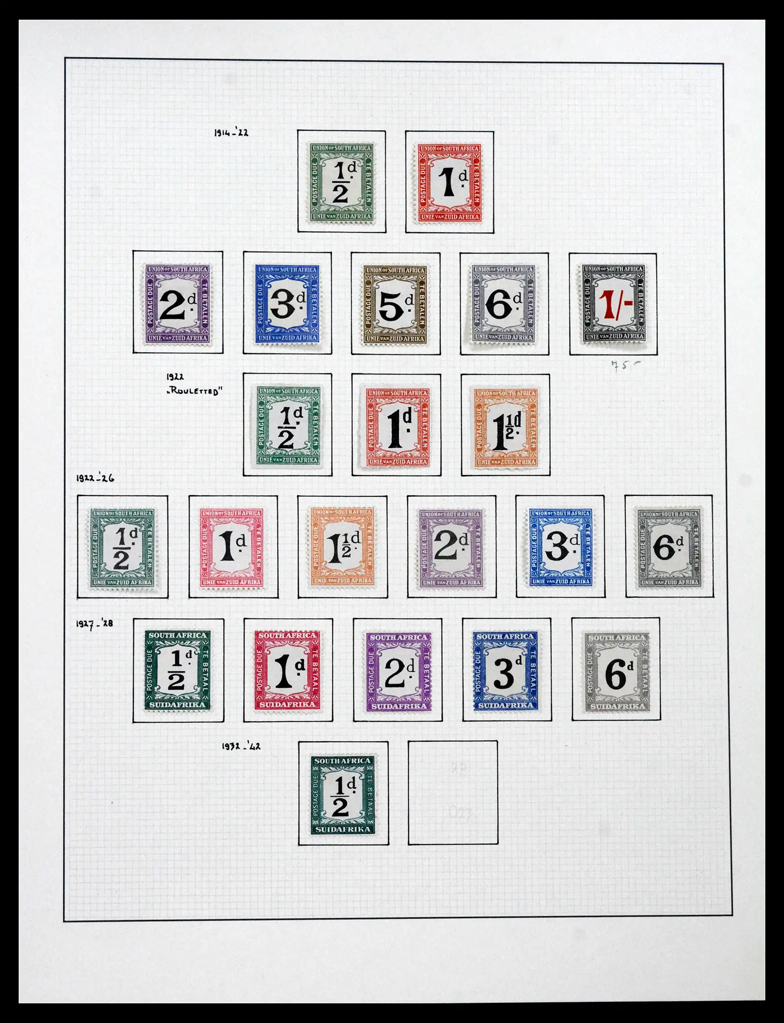 41559 0021 - Stamp collection 41559 South Africa / South West Africa 1913-1961.