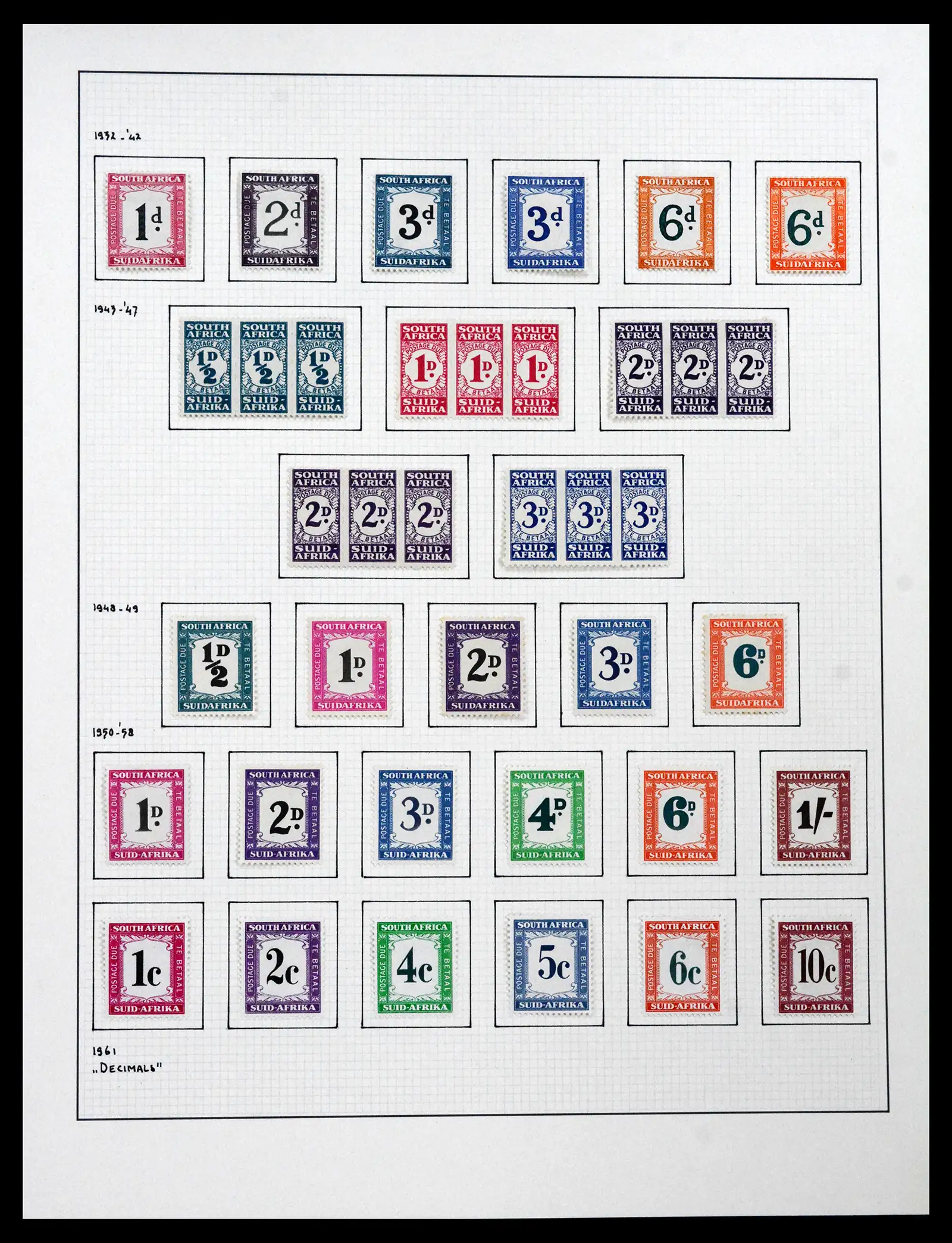 41559 0022 - Stamp collection 41559 South Africa / South West Africa 1913-1961.