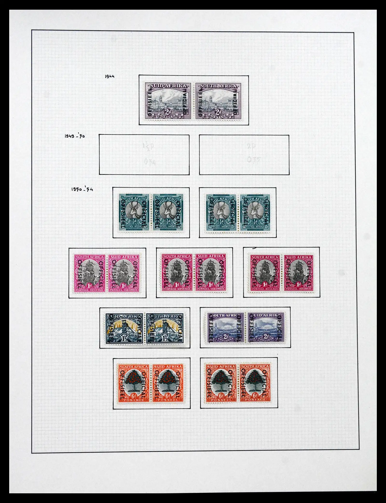 41559 0027 - Stamp collection 41559 South Africa / South West Africa 1913-1961.
