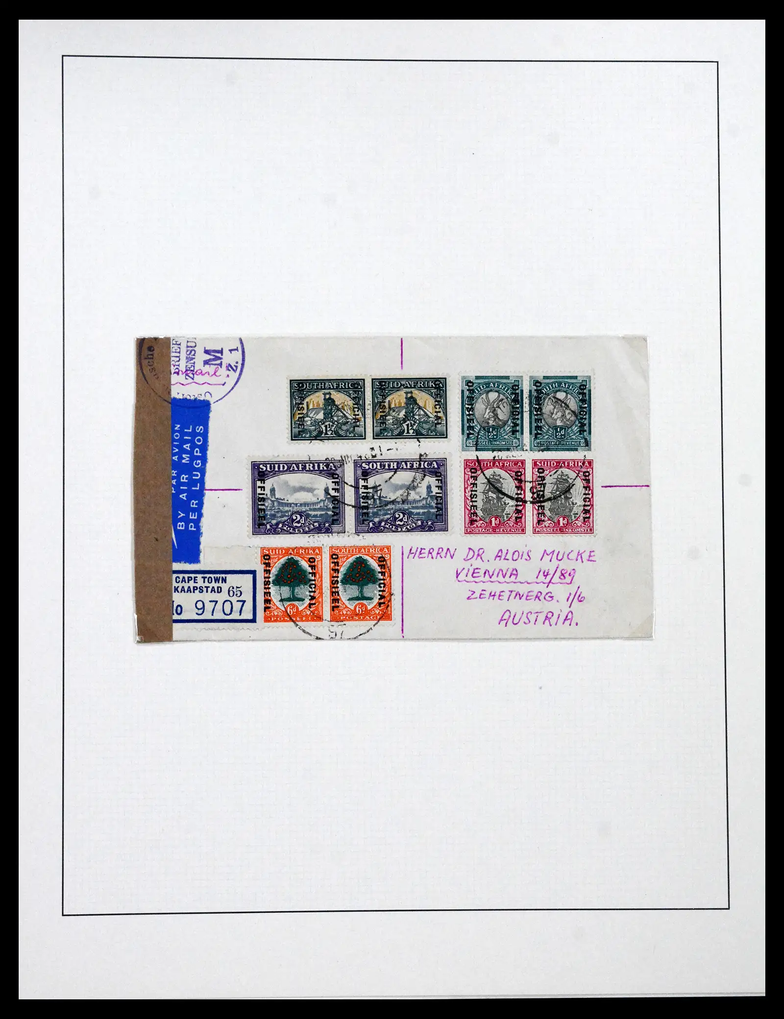 41559 0029 - Stamp collection 41559 South Africa / South West Africa 1913-1961.