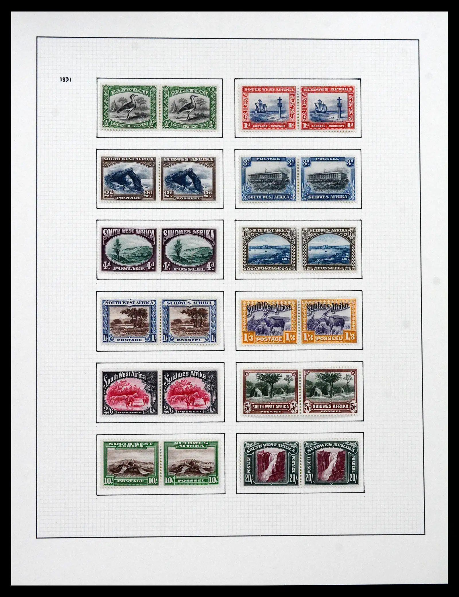 41559 0030 - Stamp collection 41559 South Africa / South West Africa 1913-1961.