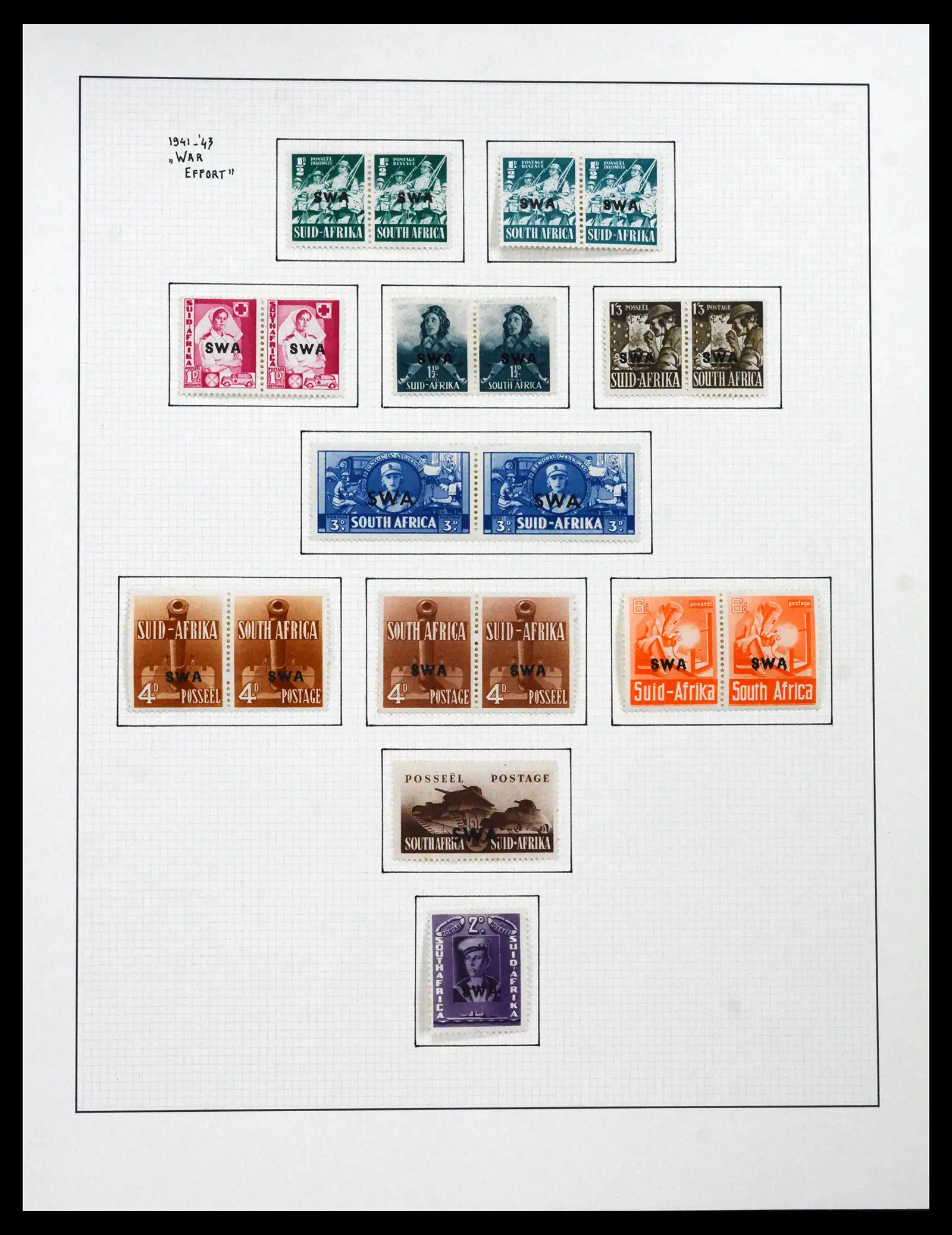 41559 0034 - Stamp collection 41559 South Africa / South West Africa 1913-1961.