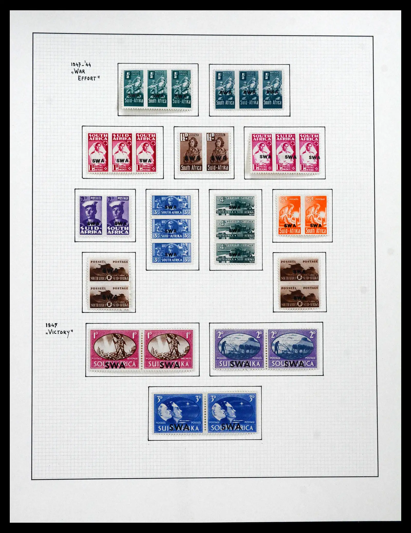 41559 0035 - Stamp collection 41559 South Africa / South West Africa 1913-1961.