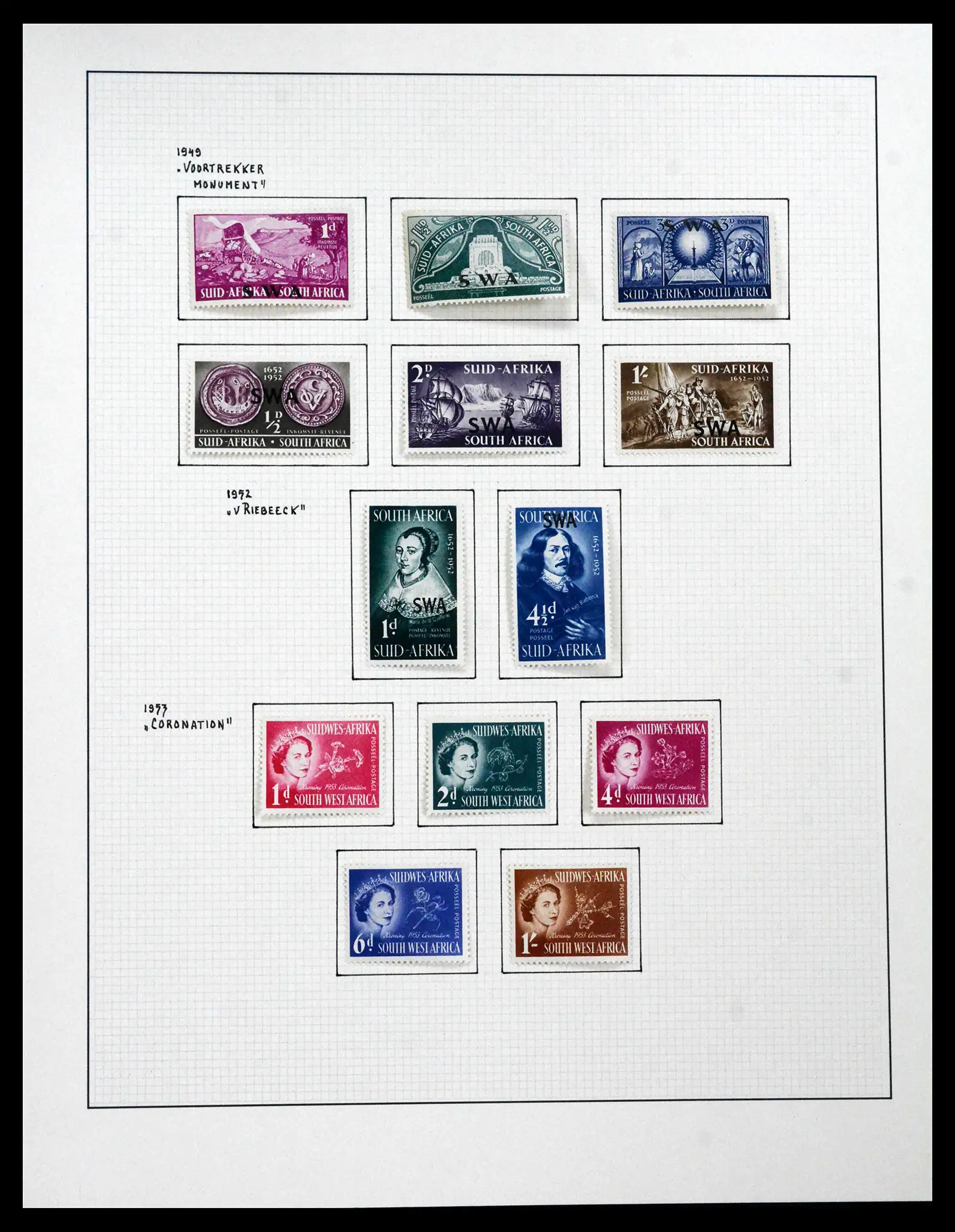41559 0037 - Stamp collection 41559 South Africa / South West Africa 1913-1961.