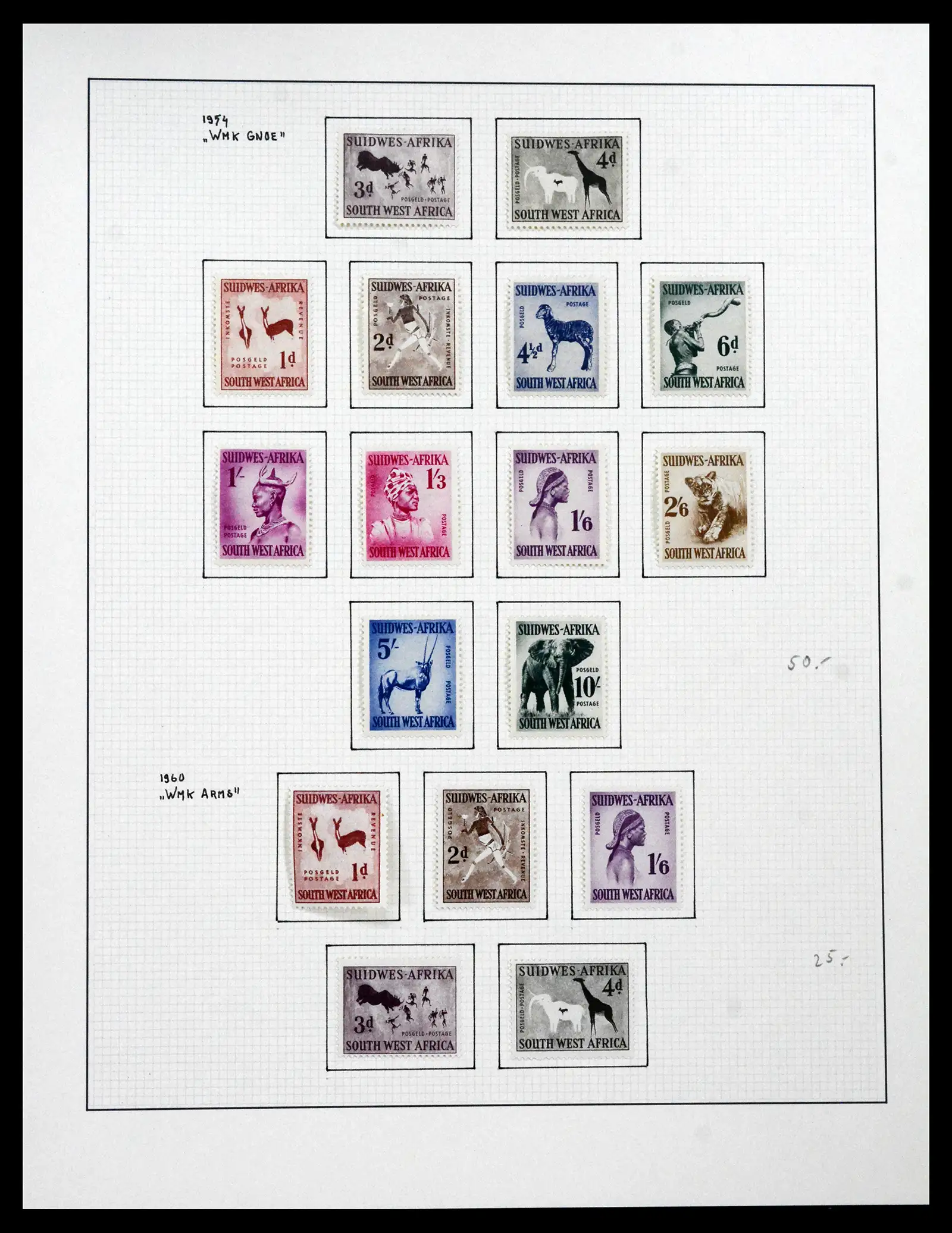 41559 0038 - Stamp collection 41559 South Africa / South West Africa 1913-1961.