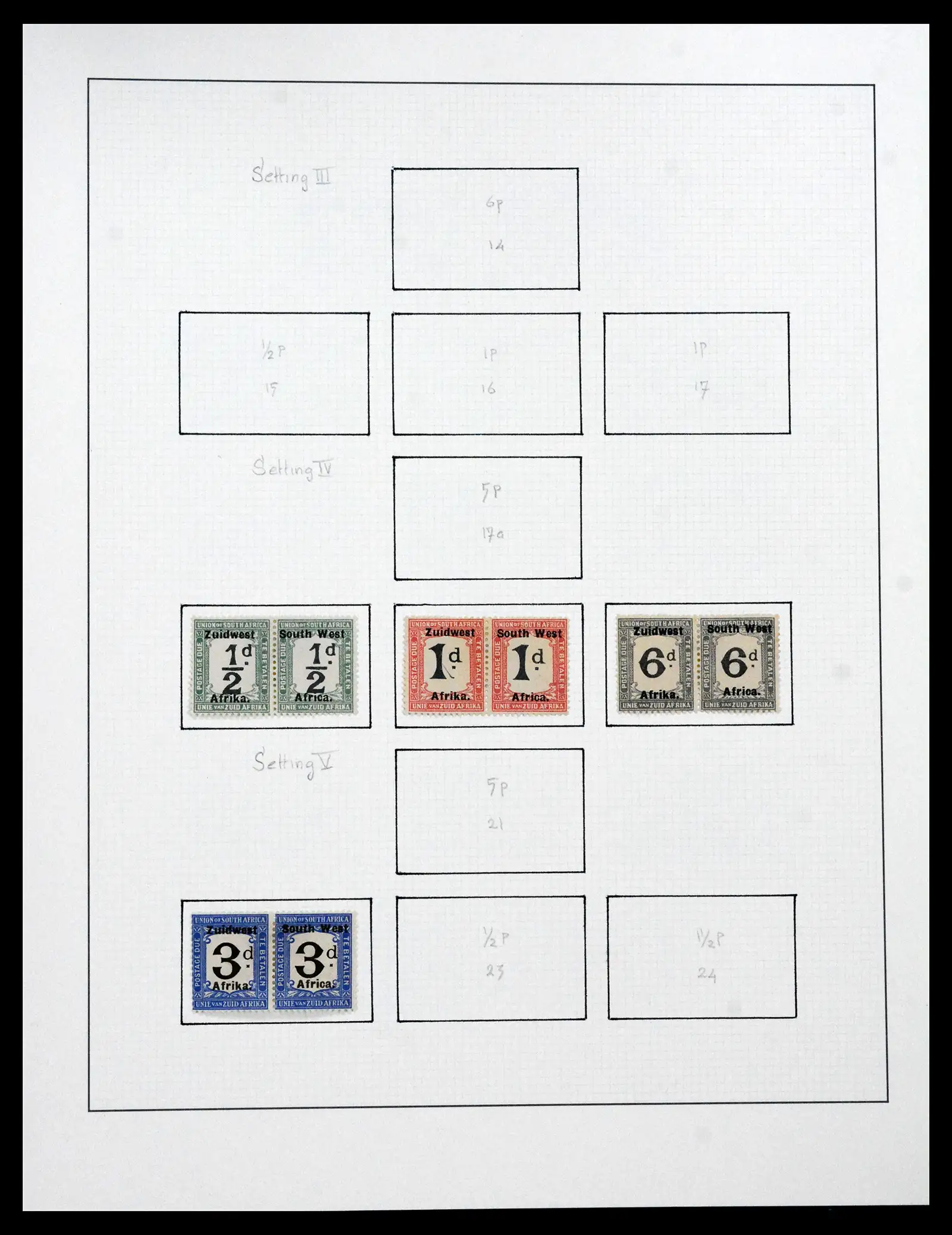 41559 0040 - Stamp collection 41559 South Africa / South West Africa 1913-1961.